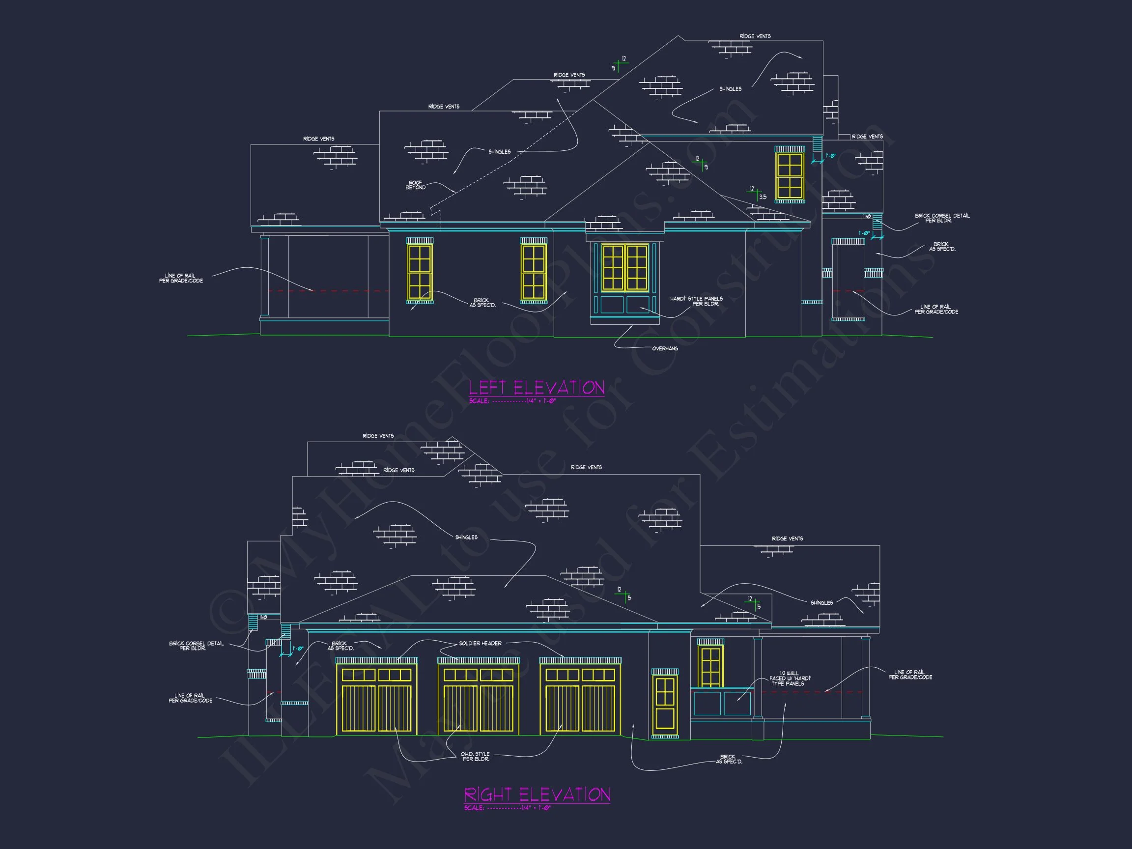 20-2200 HOUSE PLAN - Stunning French Country House Plan with CAD Designs & Blueprint 3 Stunning French Country house Plan with CAD Designs & Blueprint