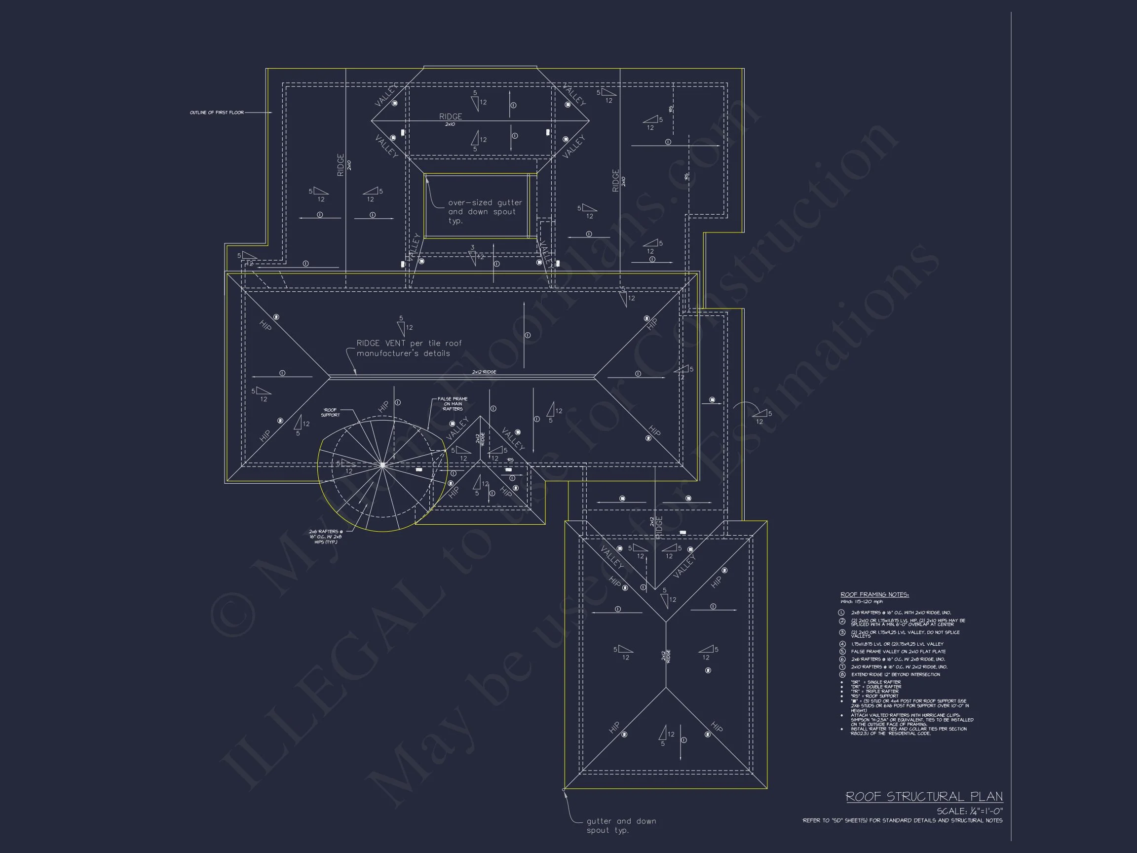 Elegant house Plan with 4 Beds, CAD Designs & Floor Blueprint