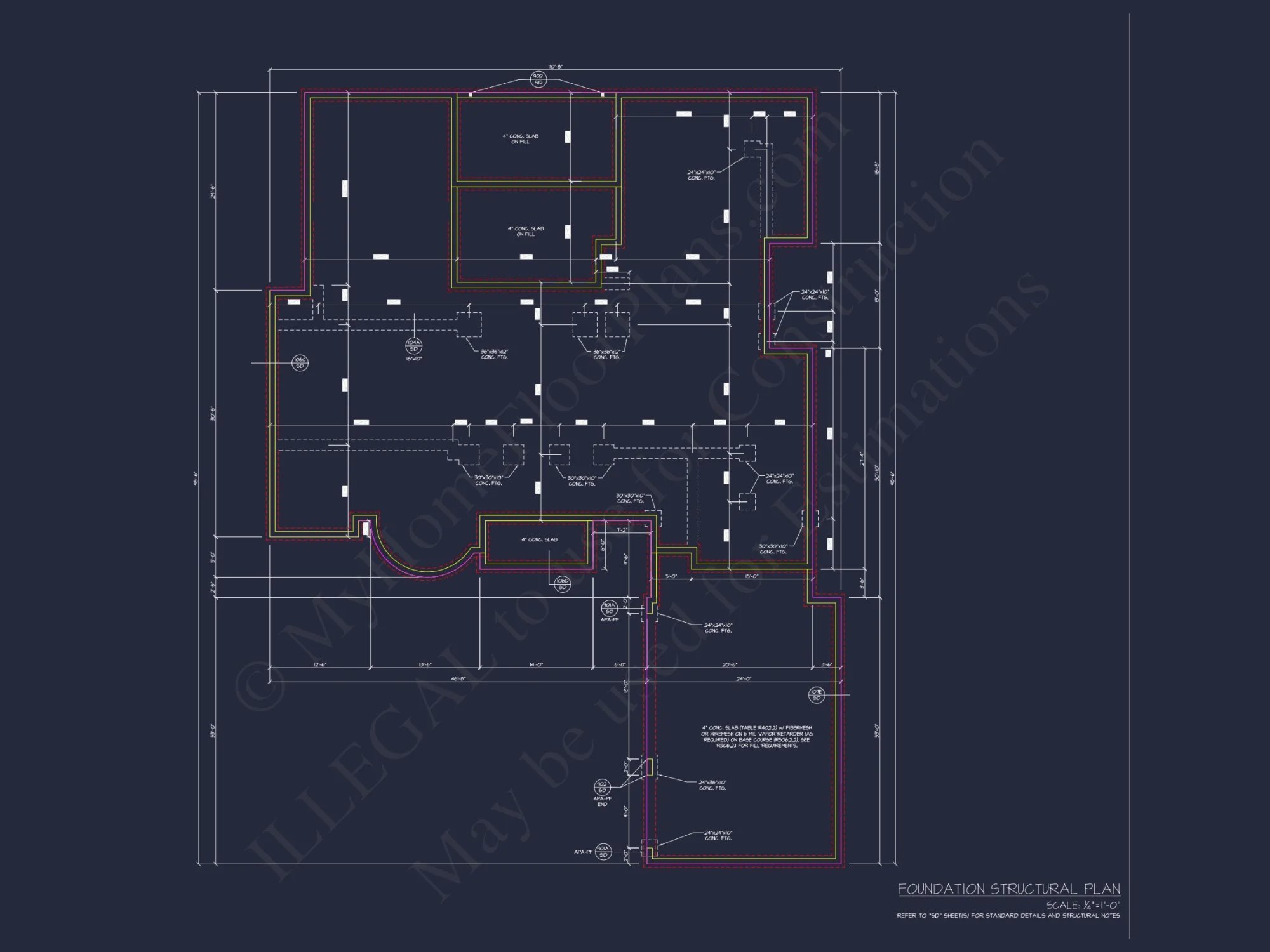 Elegant house Plan with 4 Beds, CAD Designs & Floor Blueprint