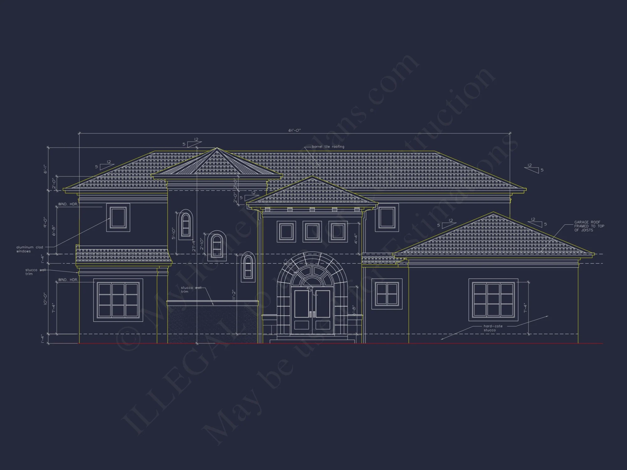 Elegant house Plan with 4 Beds, CAD Designs & Floor Blueprint