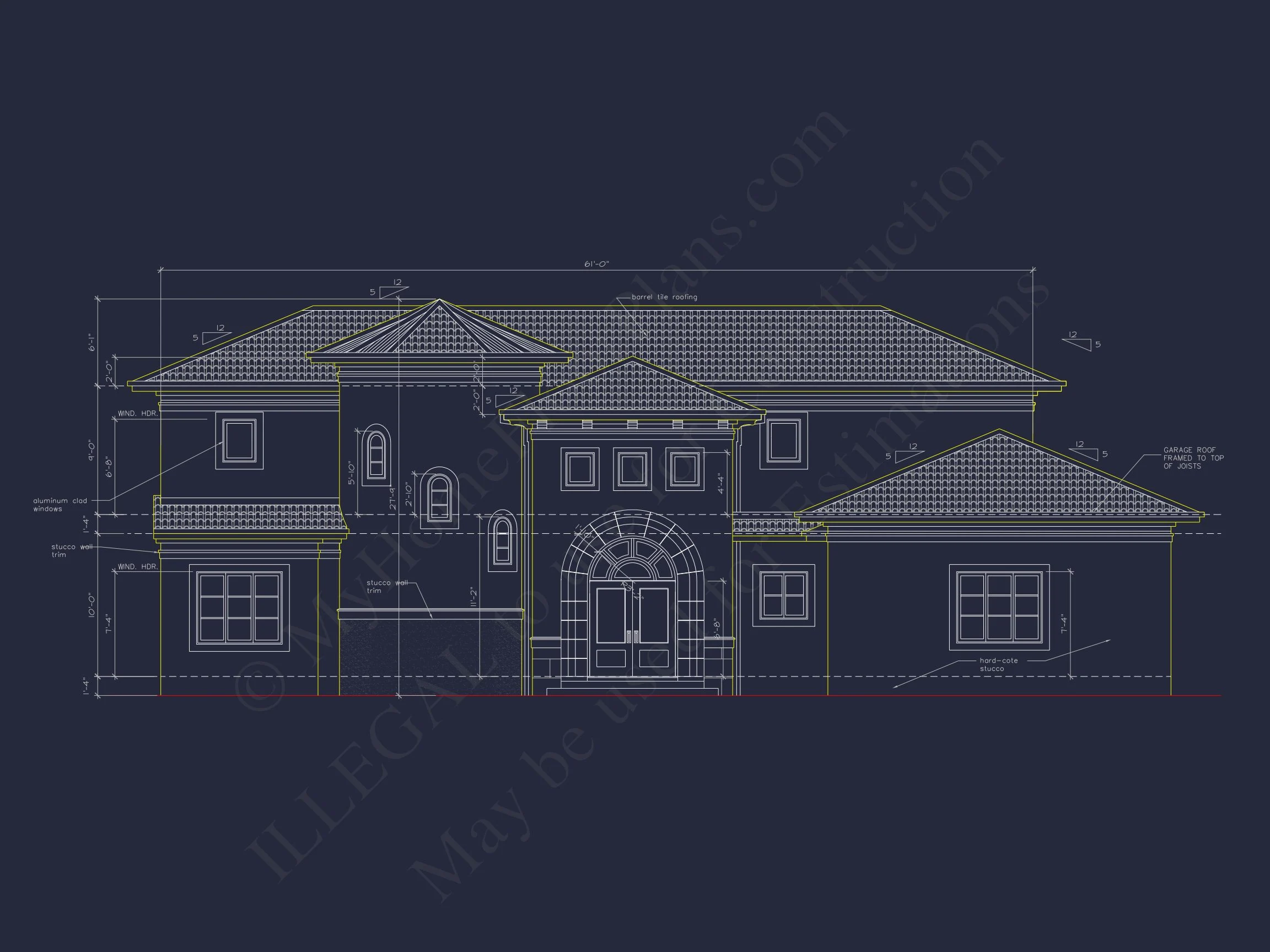 Elegant house Plan with 4 Beds, CAD Designs & Floor Blueprint