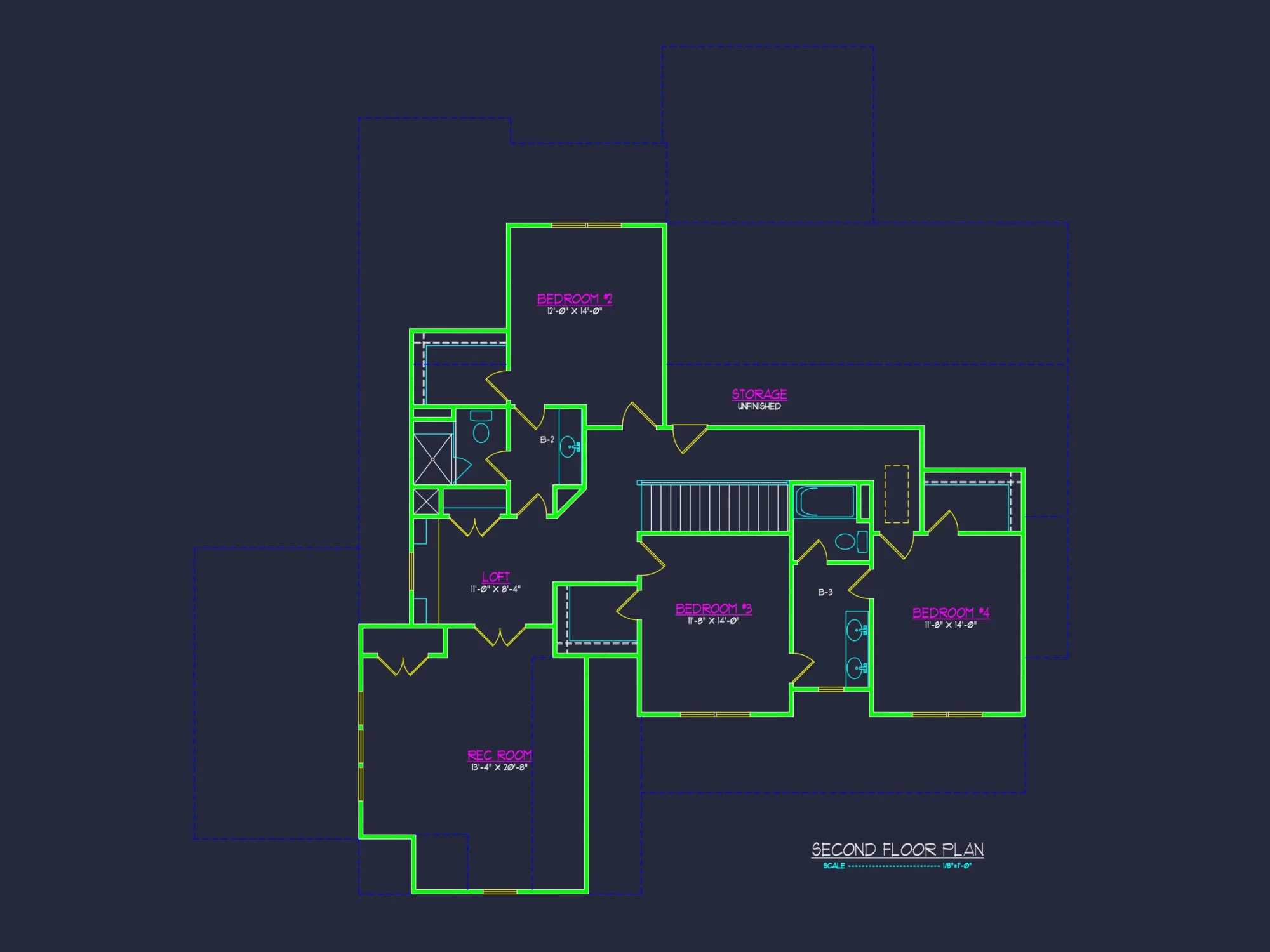 Spacious house Floor Plan with CAD Layout, Architecture Designs