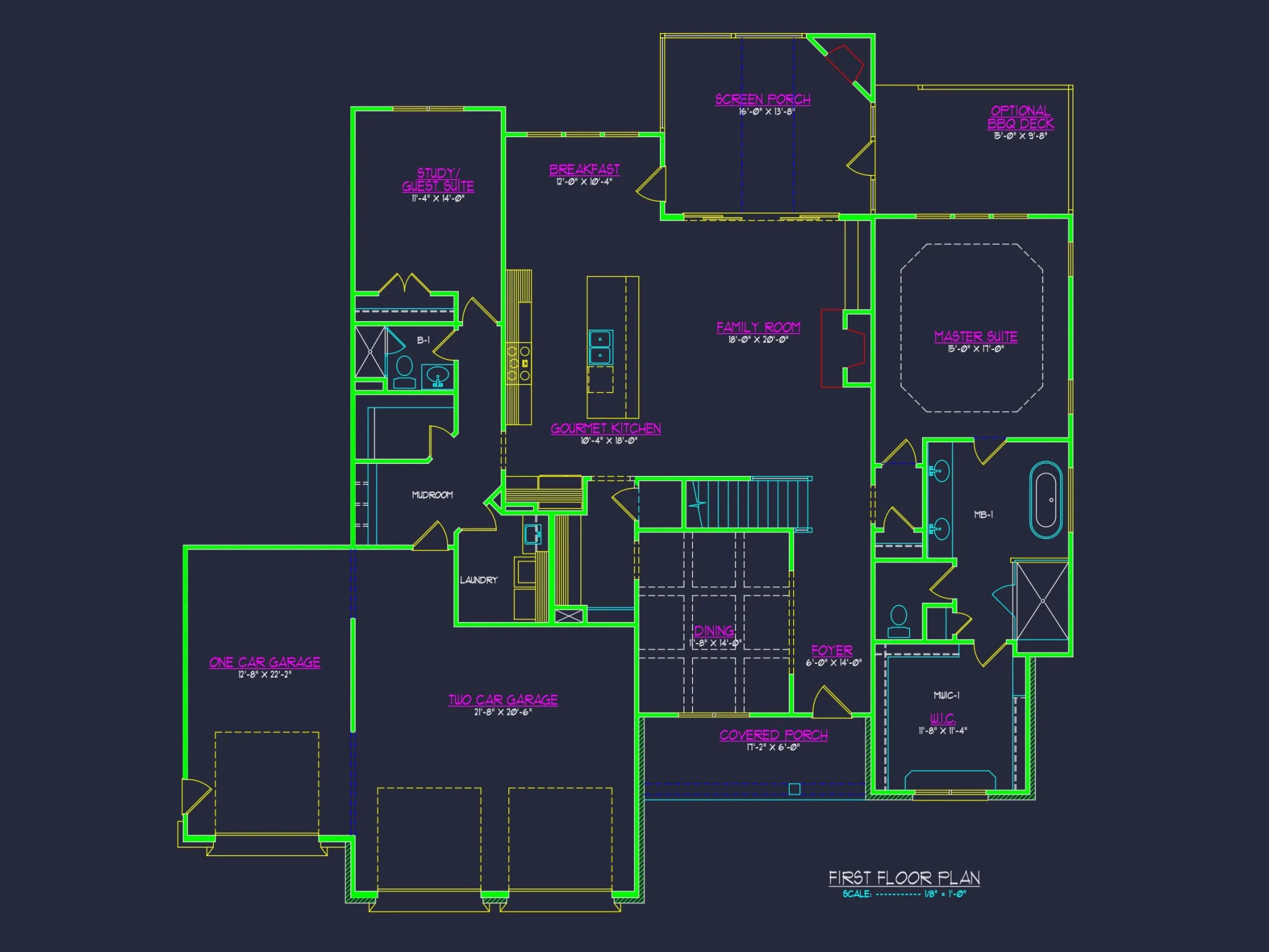 Spacious house Floor Plan with CAD Layout, Architecture Designs