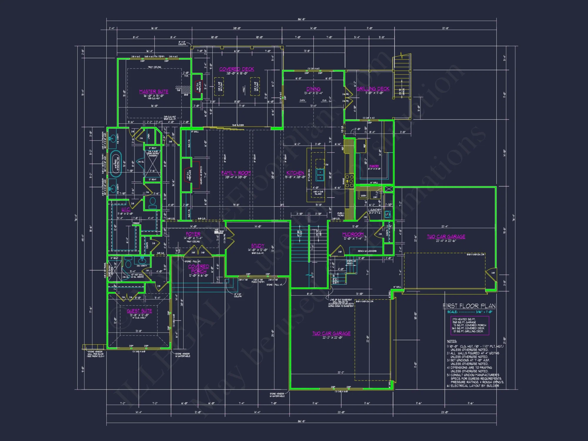 Spacious Transitional house Plan with 5, 903 Sq. Ft. Design