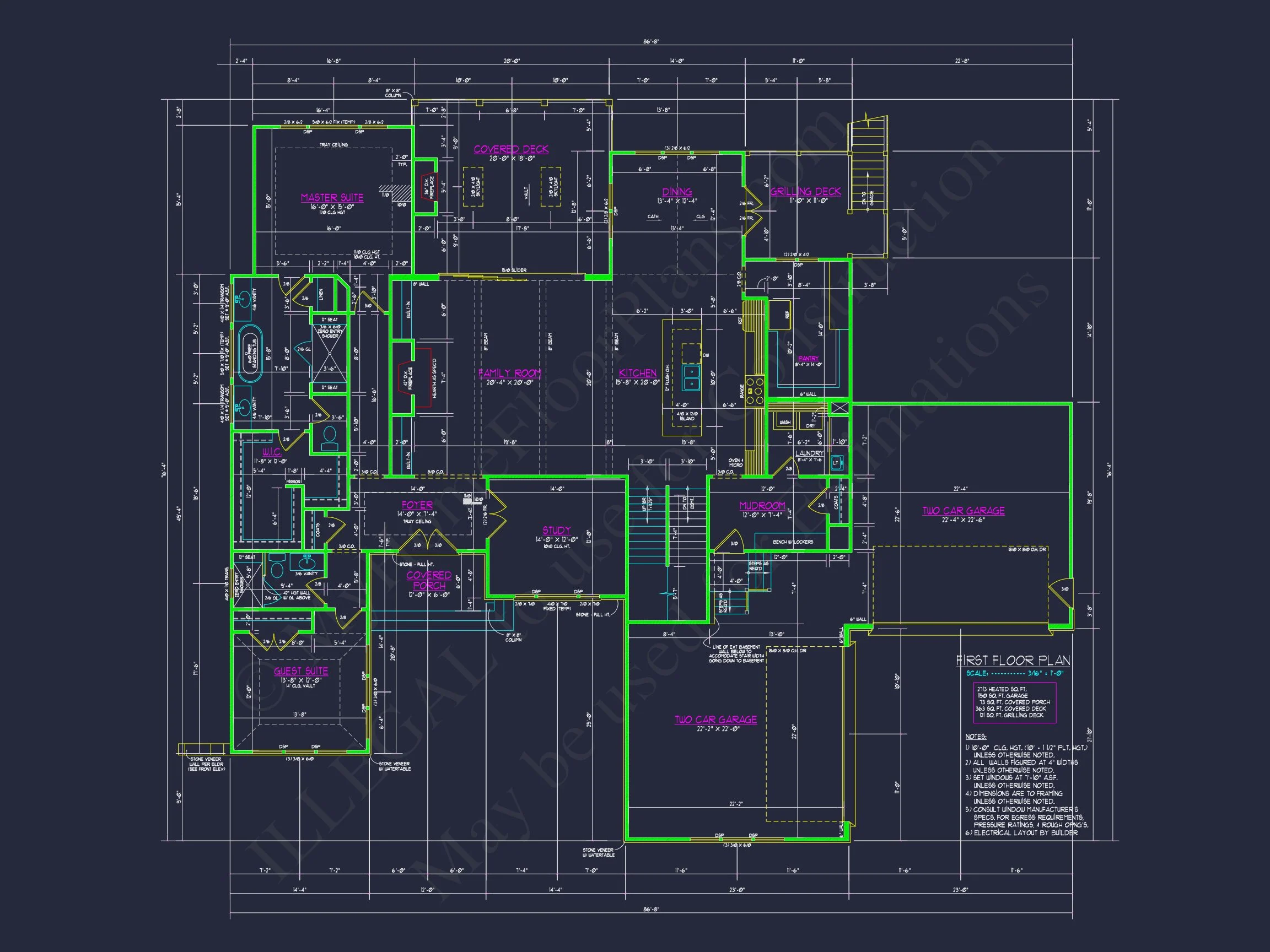 Spacious Transitional house Plan with 5, 903 Sq. Ft. Design