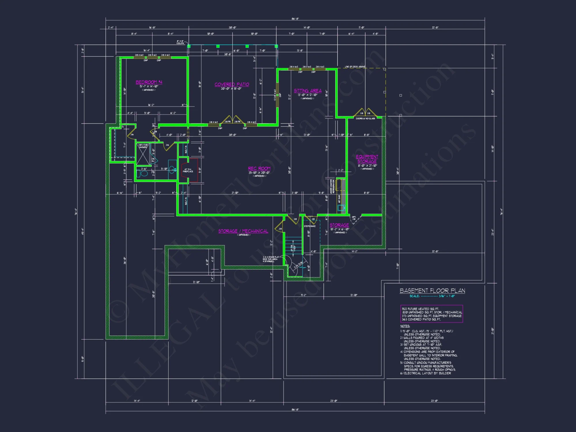 Spacious Transitional house Plan with 5, 903 Sq. Ft. Design