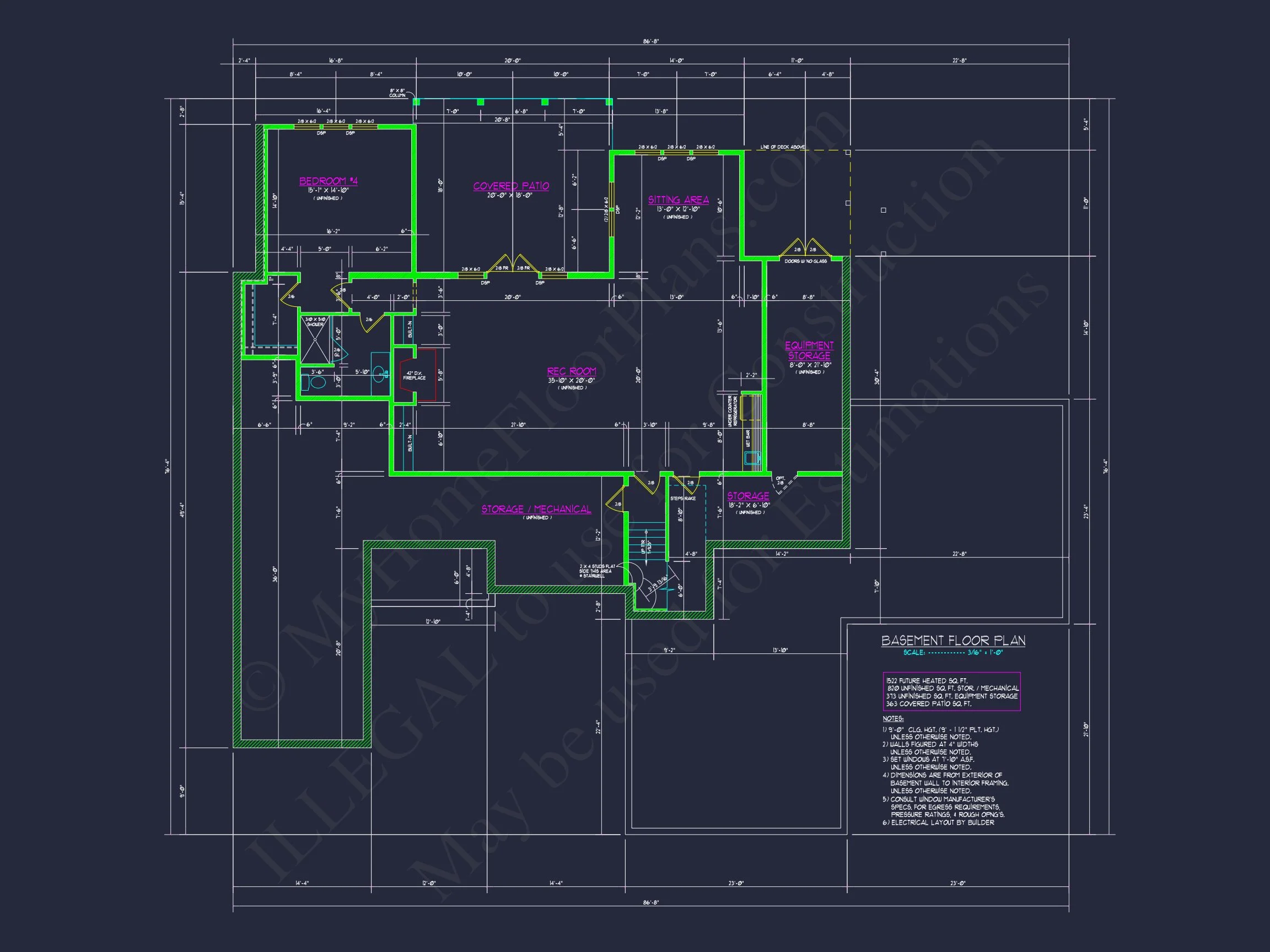 Spacious Transitional house Plan with 5, 903 Sq. Ft. Design