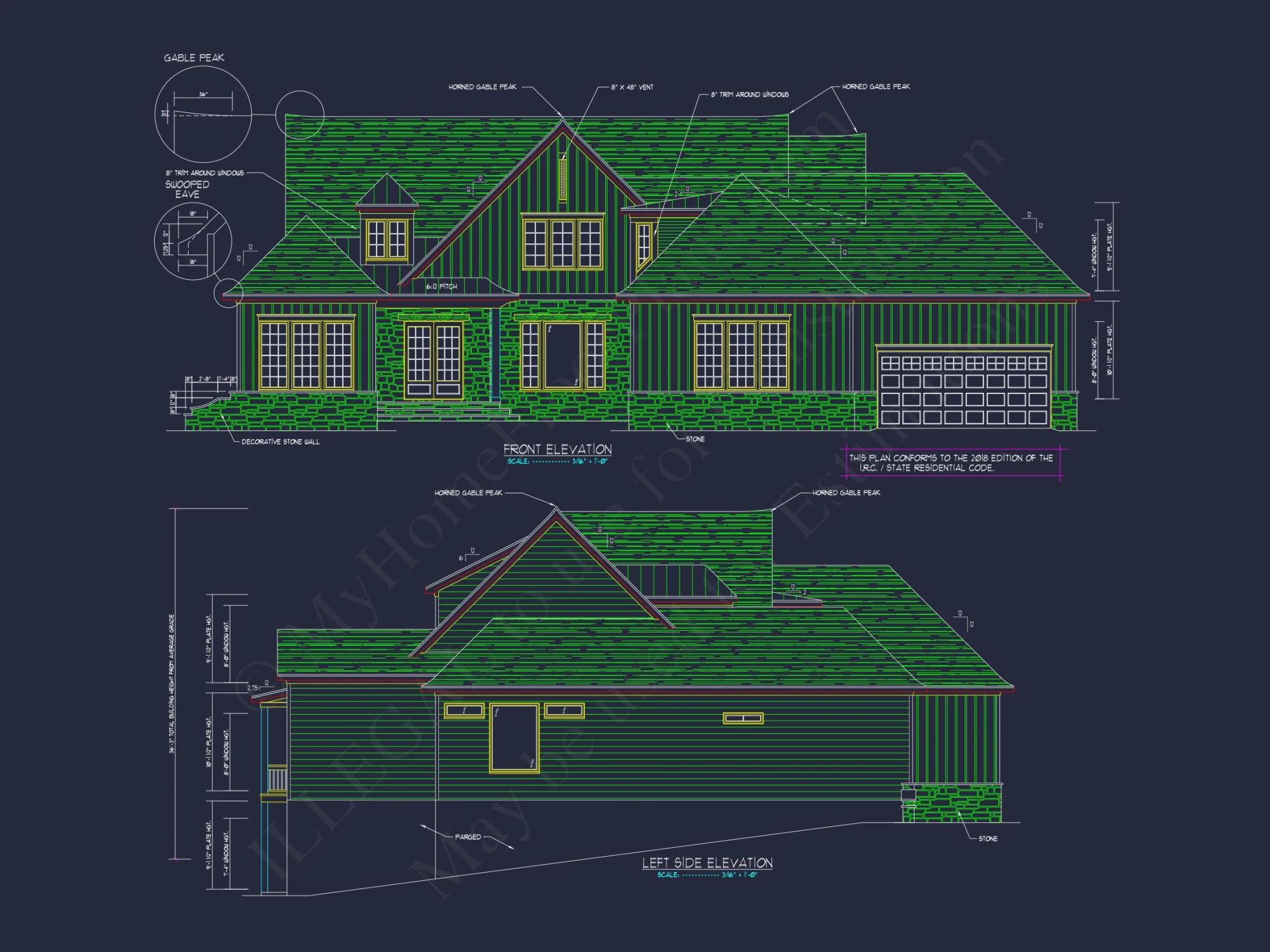 Spacious Transitional house Plan with 5, 903 Sq. Ft. Design
