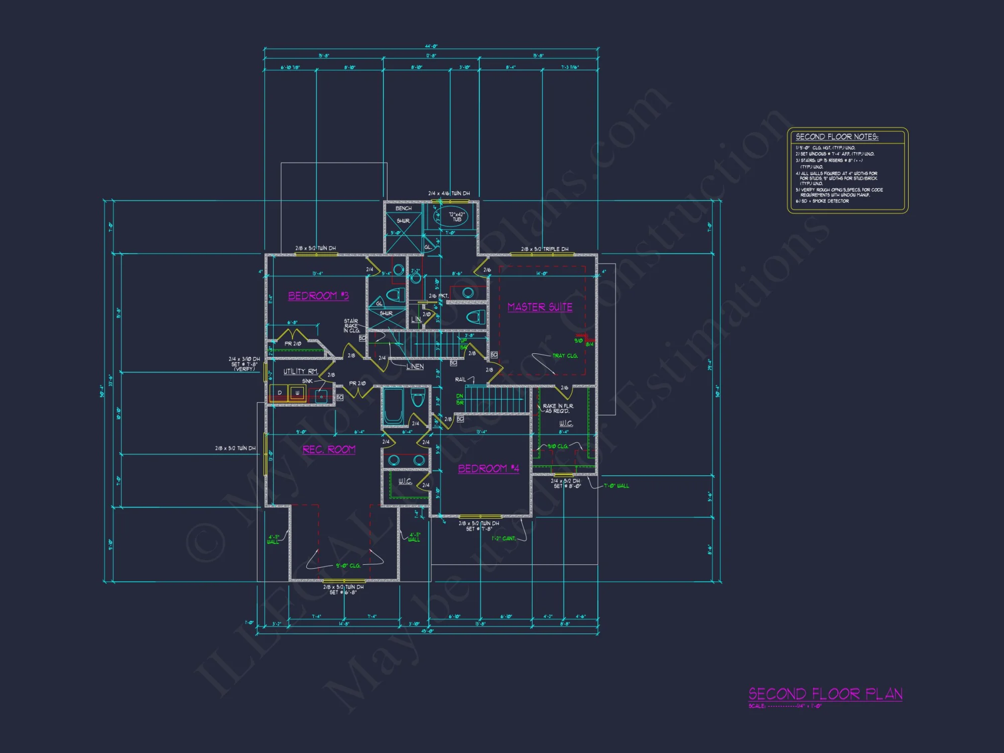 Spacious house Floor Plan with Blueprint & Modern Designs
