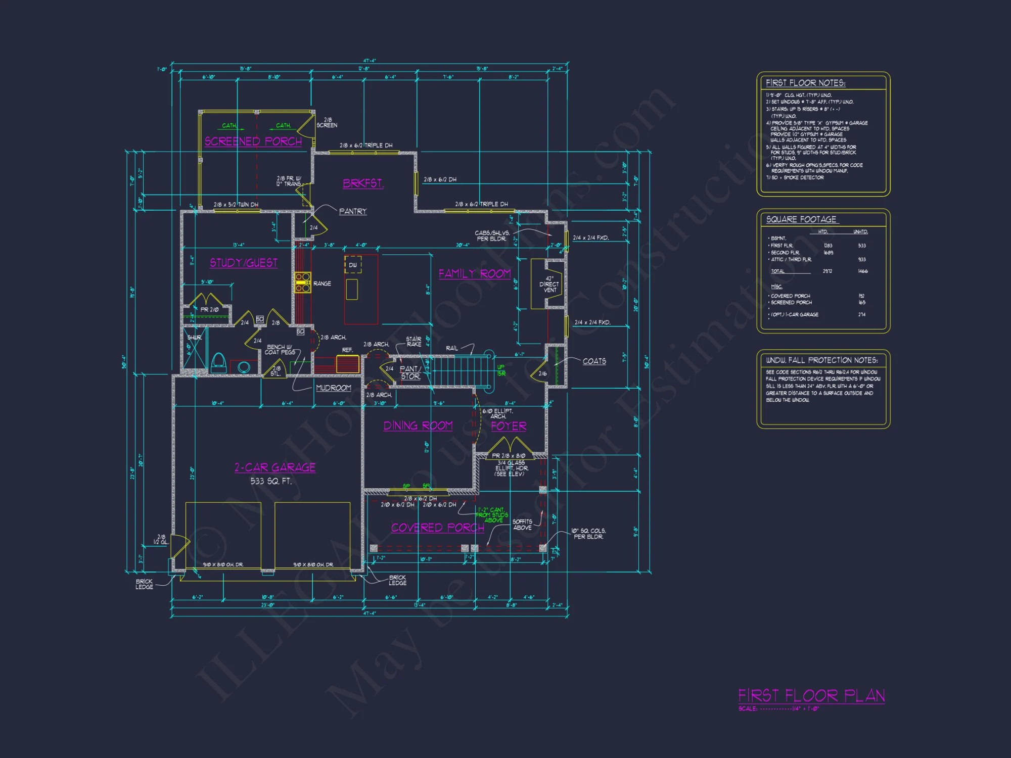 Spacious house Floor Plan with Blueprint & Modern Designs