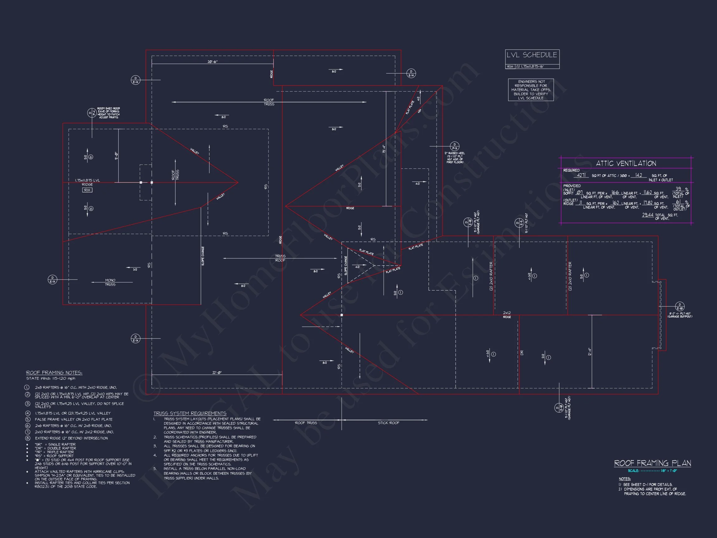 Modern house Floor Plan with CAD Blueprint for 2-Story Design