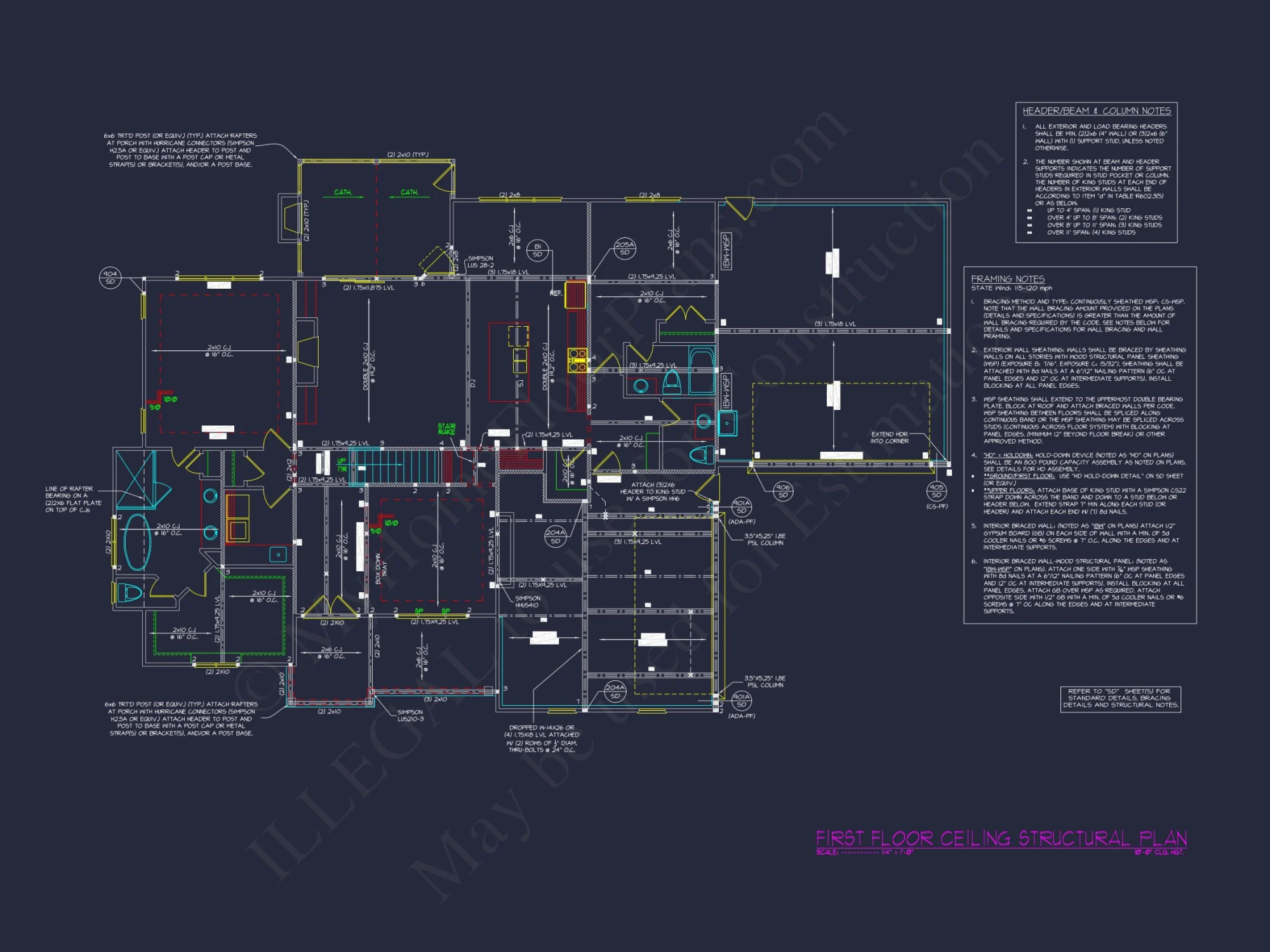 Traditional house Floor Plan with CAD Architecture Designs