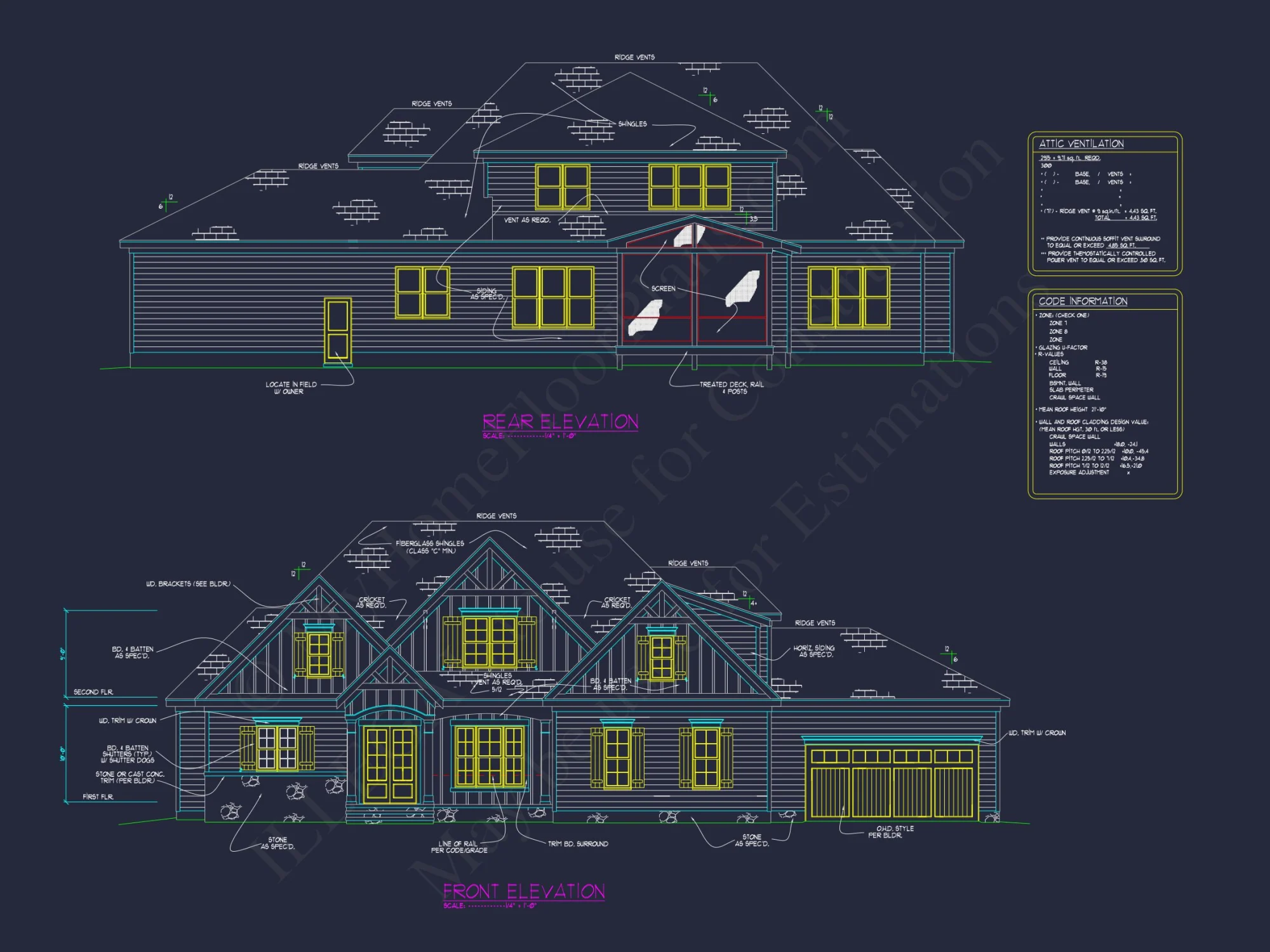 Traditional house Floor Plan with CAD Architecture Designs