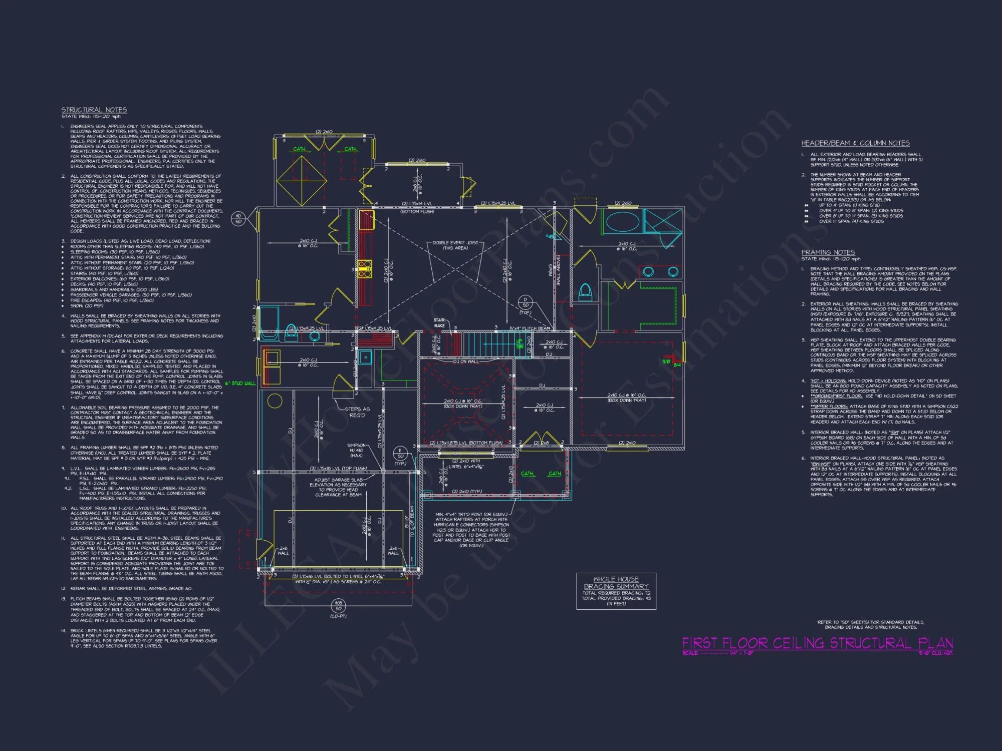 Luxurious 2-Story house Plan with Blueprints and CAD Designs