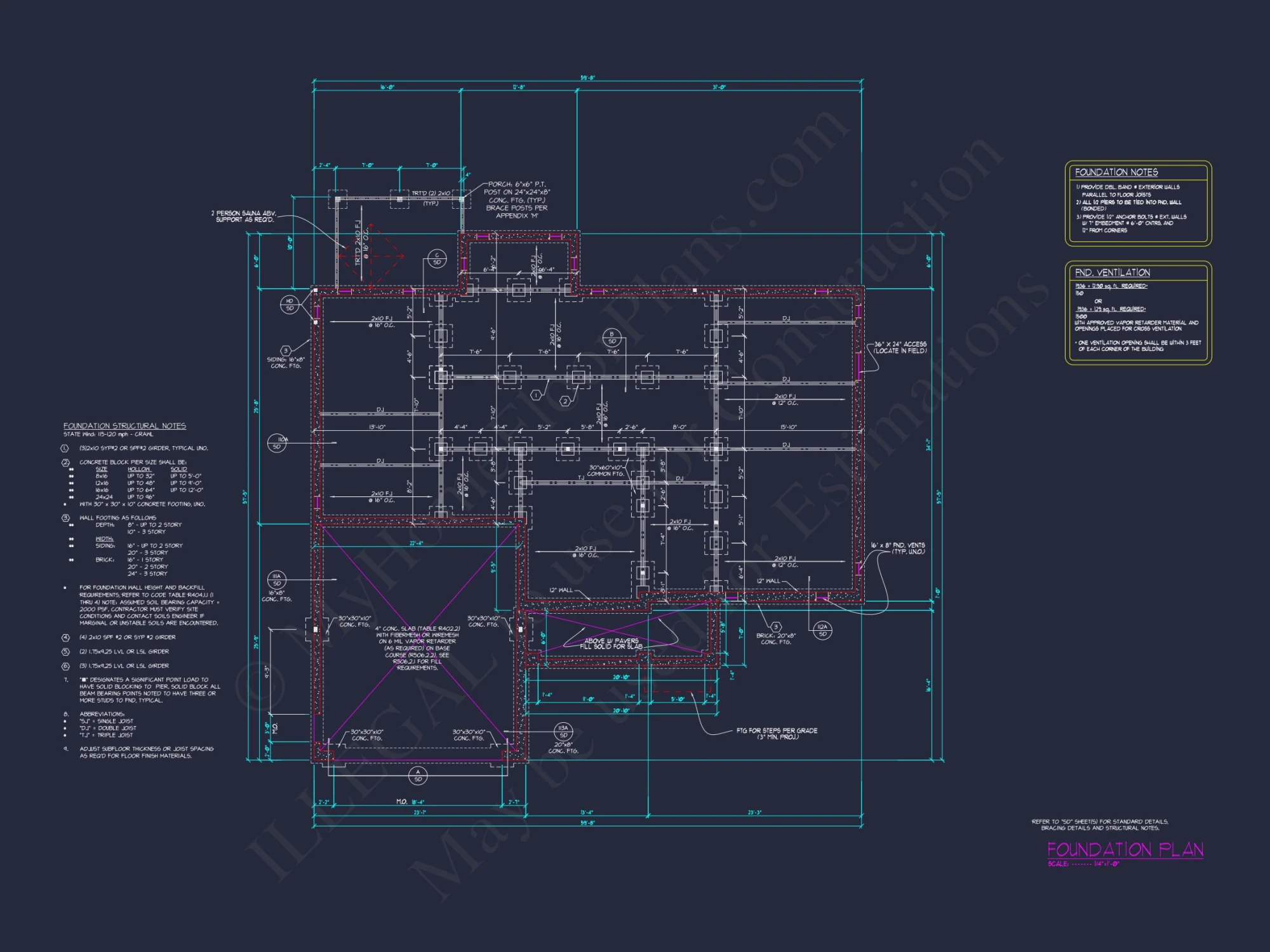 Luxurious 2-Story house Plan with Blueprints and CAD Designs