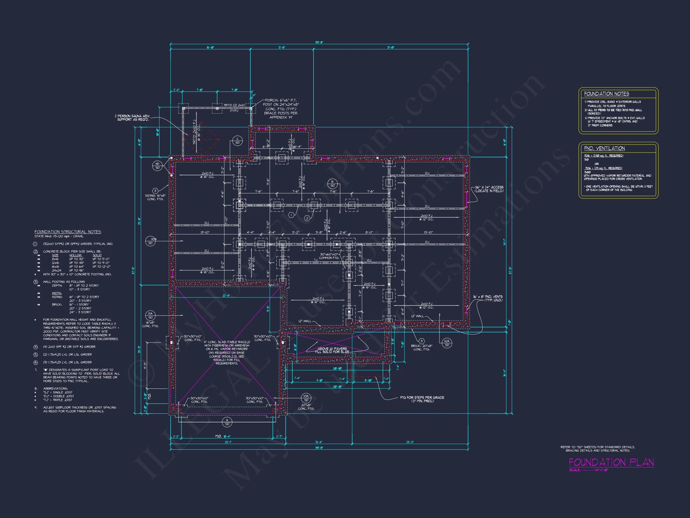 Luxurious 2-Story house Plan with Blueprints and CAD Designs