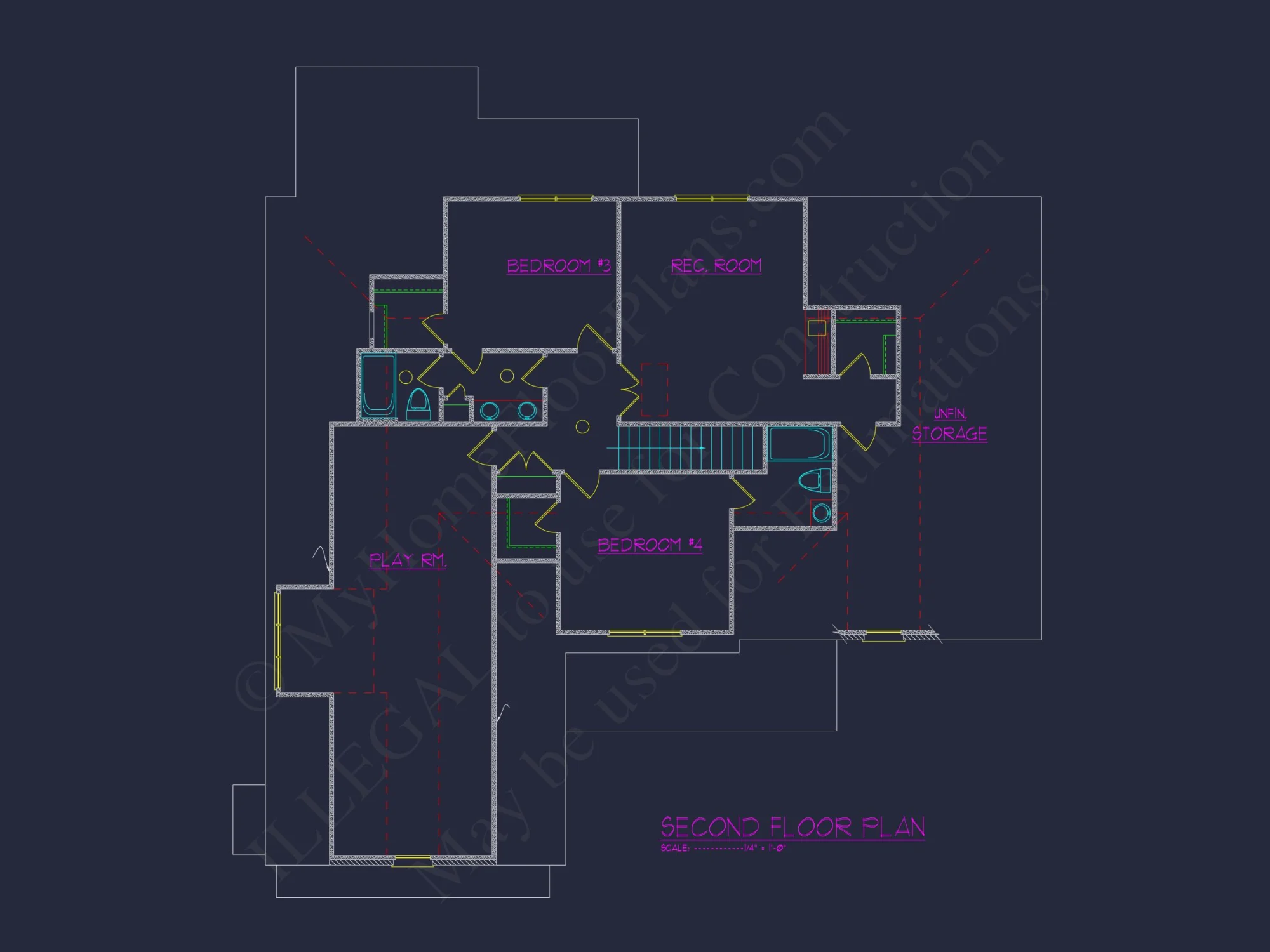 Luxurious 2-Story house Plan with Blueprints and CAD Designs