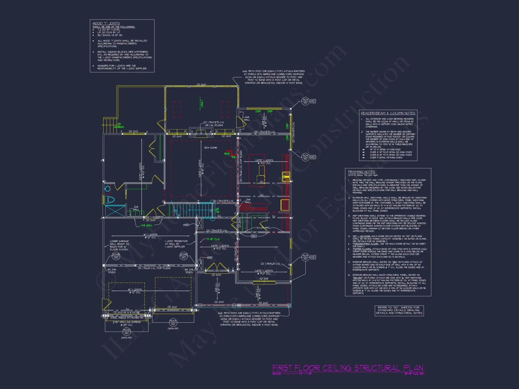 Beautiful Craftsman house Plan with Detailed Floor Designs