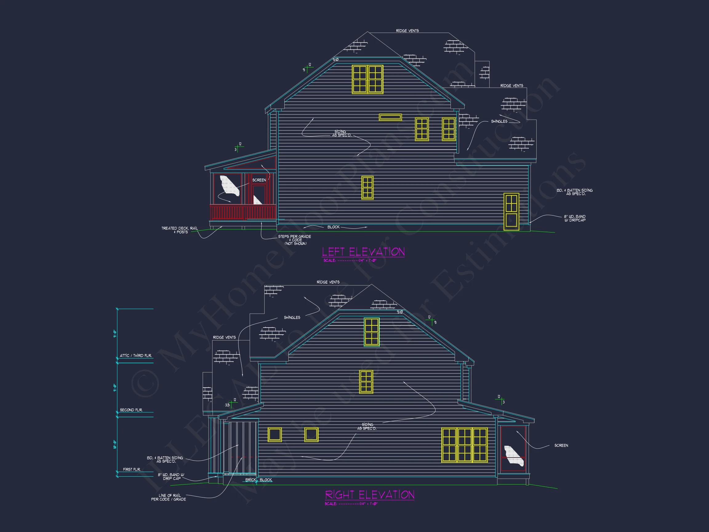 Beautiful Craftsman house Plan with Detailed Floor Designs