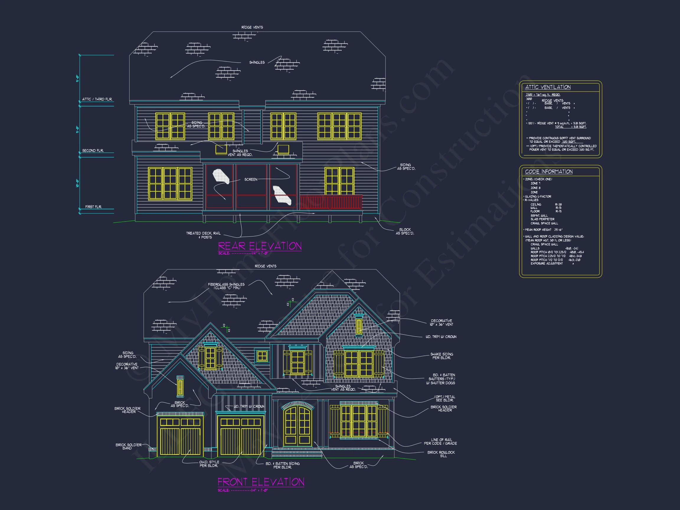 Beautiful Craftsman house Plan with Detailed Floor Designs