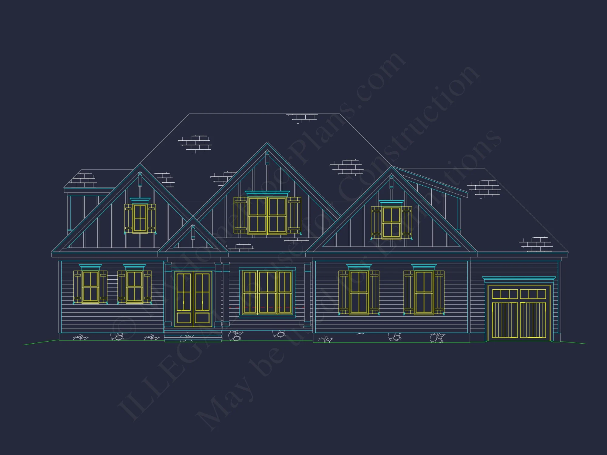 Beautiful house Plan with Detailed Floor Plan and CAD Designs
