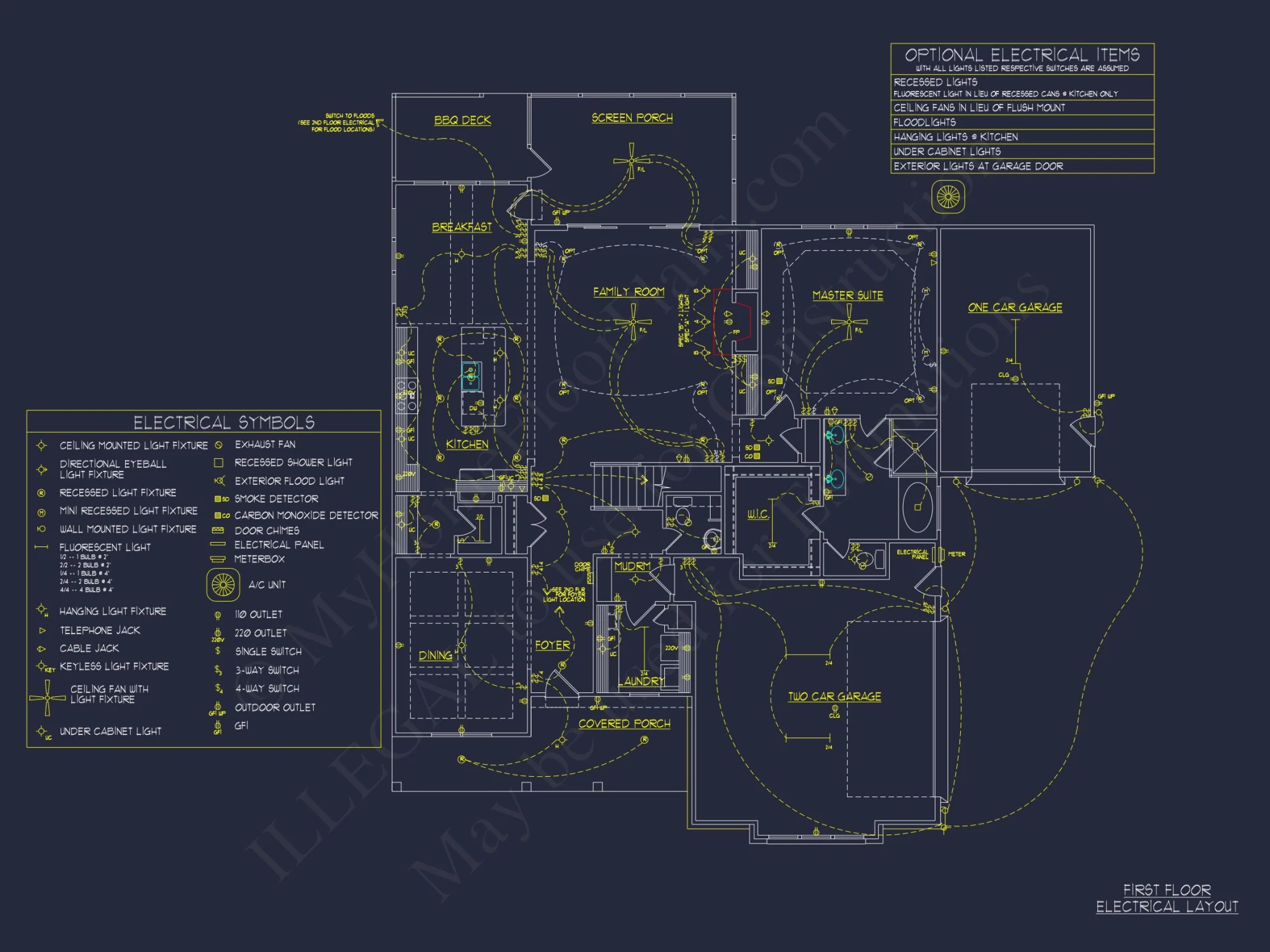 Traditional house Design with Floor Plans, CAD, and Blueprint