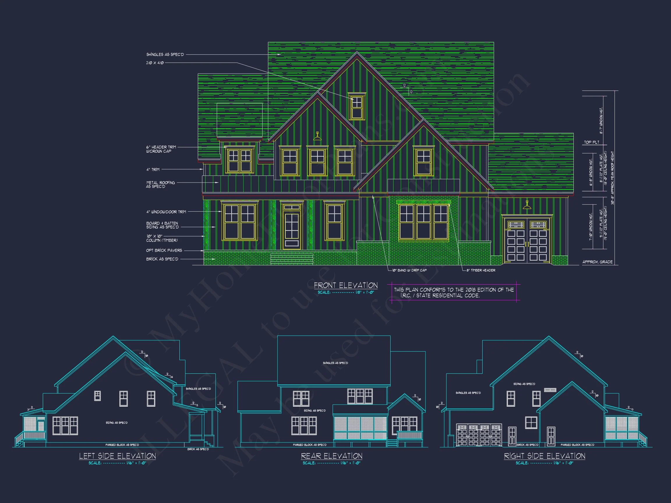 19-1296 HOUSE PLAN - Traditional House Design with Floor Plans, CAD, and Blueprint 31 Traditional house Design with Floor Plans, CAD, and Blueprint