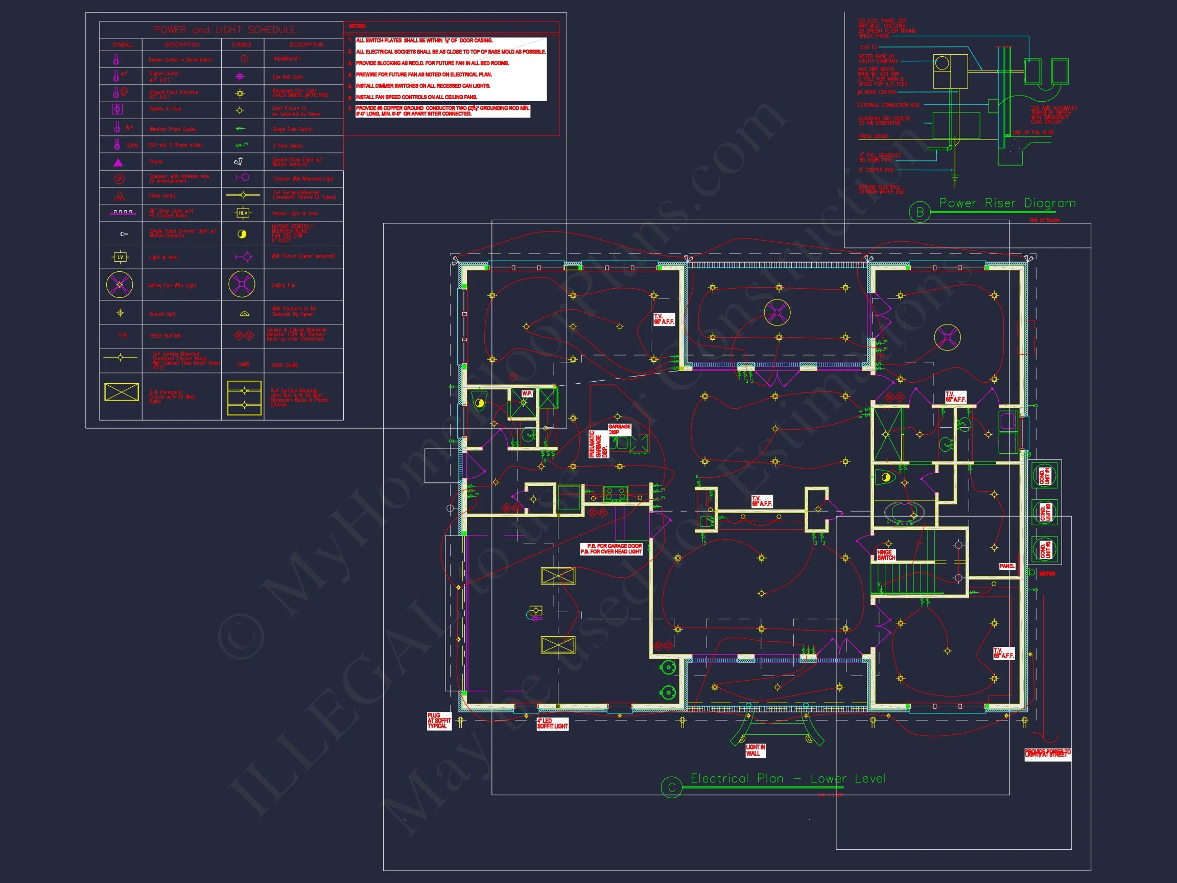 Beautiful house Plan with 2 Floors, CAD Blueprints & Designs