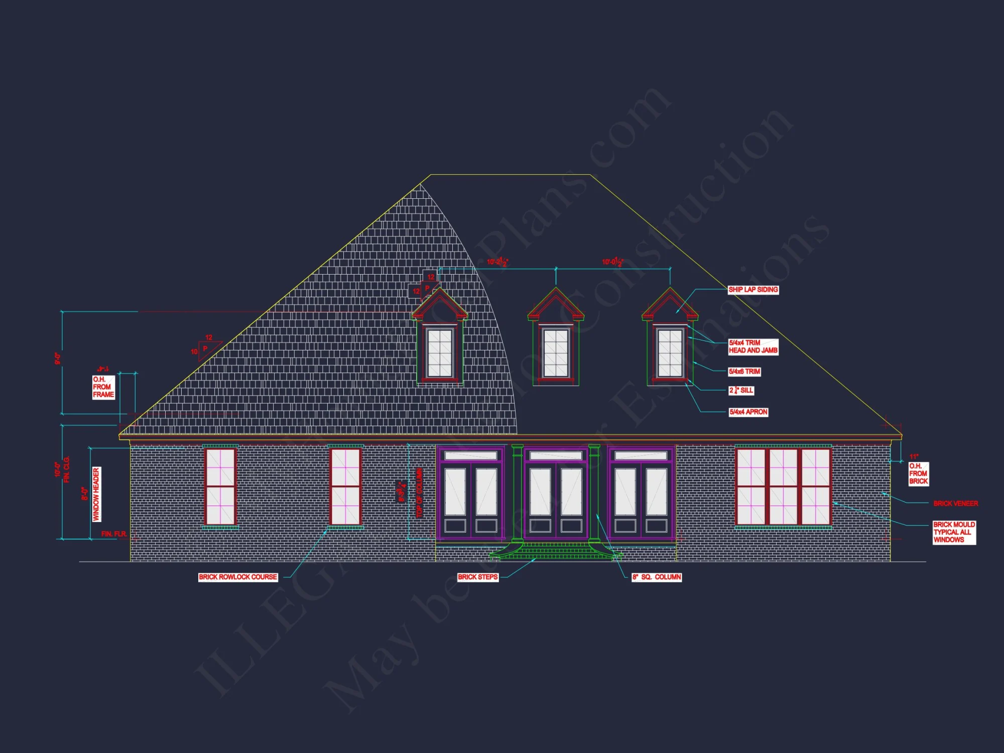 Beautiful house Plan with 2 Floors, CAD Blueprints & Designs