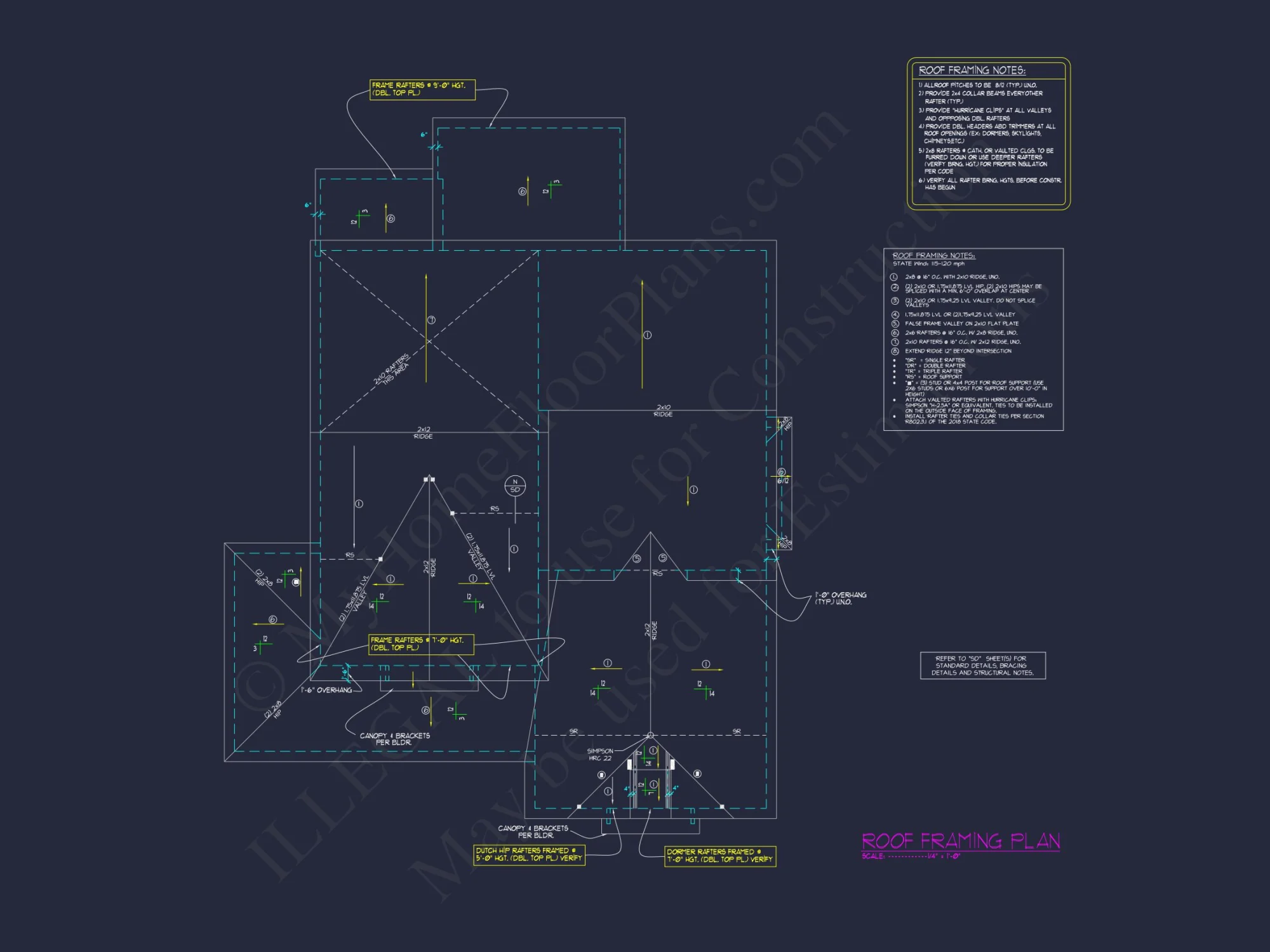 Elegant house Plan with 4 Bedrooms, Floor Plan & CAD Design
