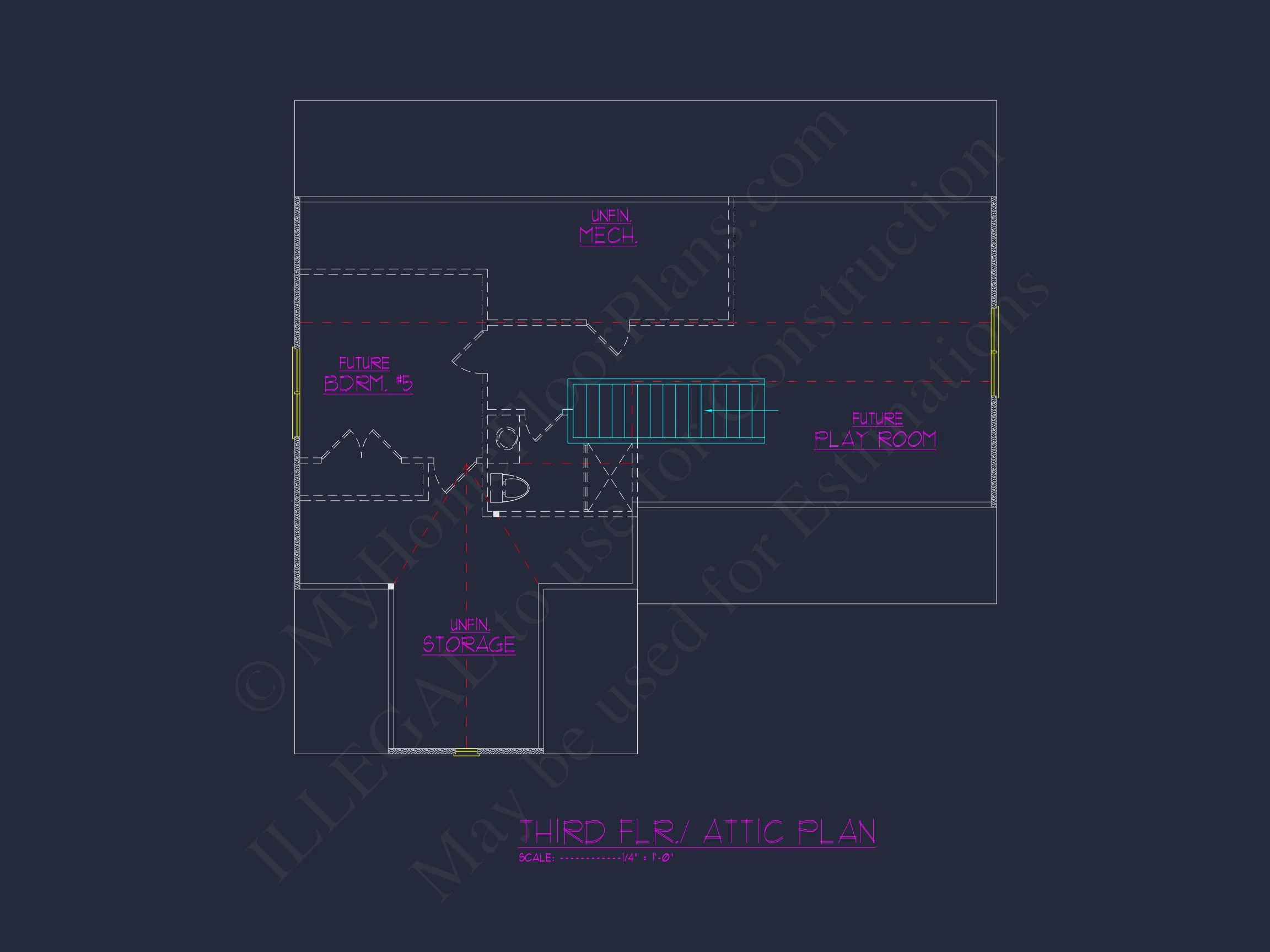 19-1104 HOUSE PLAN - Elegant House Plan with 4 Bedrooms, Floor Plan & CAD Design 7 Elegant house Plan with 4 Bedrooms, Floor Plan & CAD Design