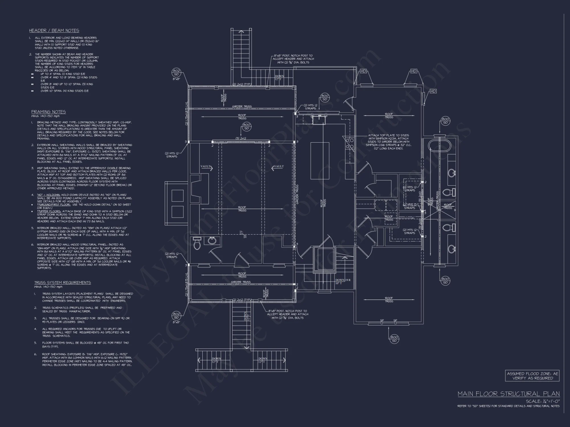 Coastal house Plan with CAD Designs and Spacious Floor Plan