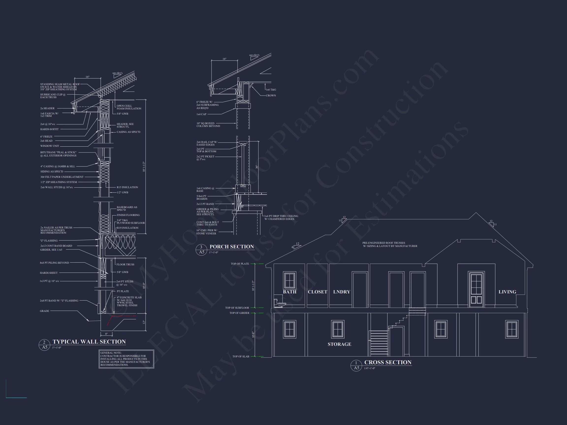 18-2157 HOUSE PLAN - Coastal House Plan with CAD Designs and Spacious Floor Plan 46 Coastal house Plan with CAD Designs and Spacious Floor Plan