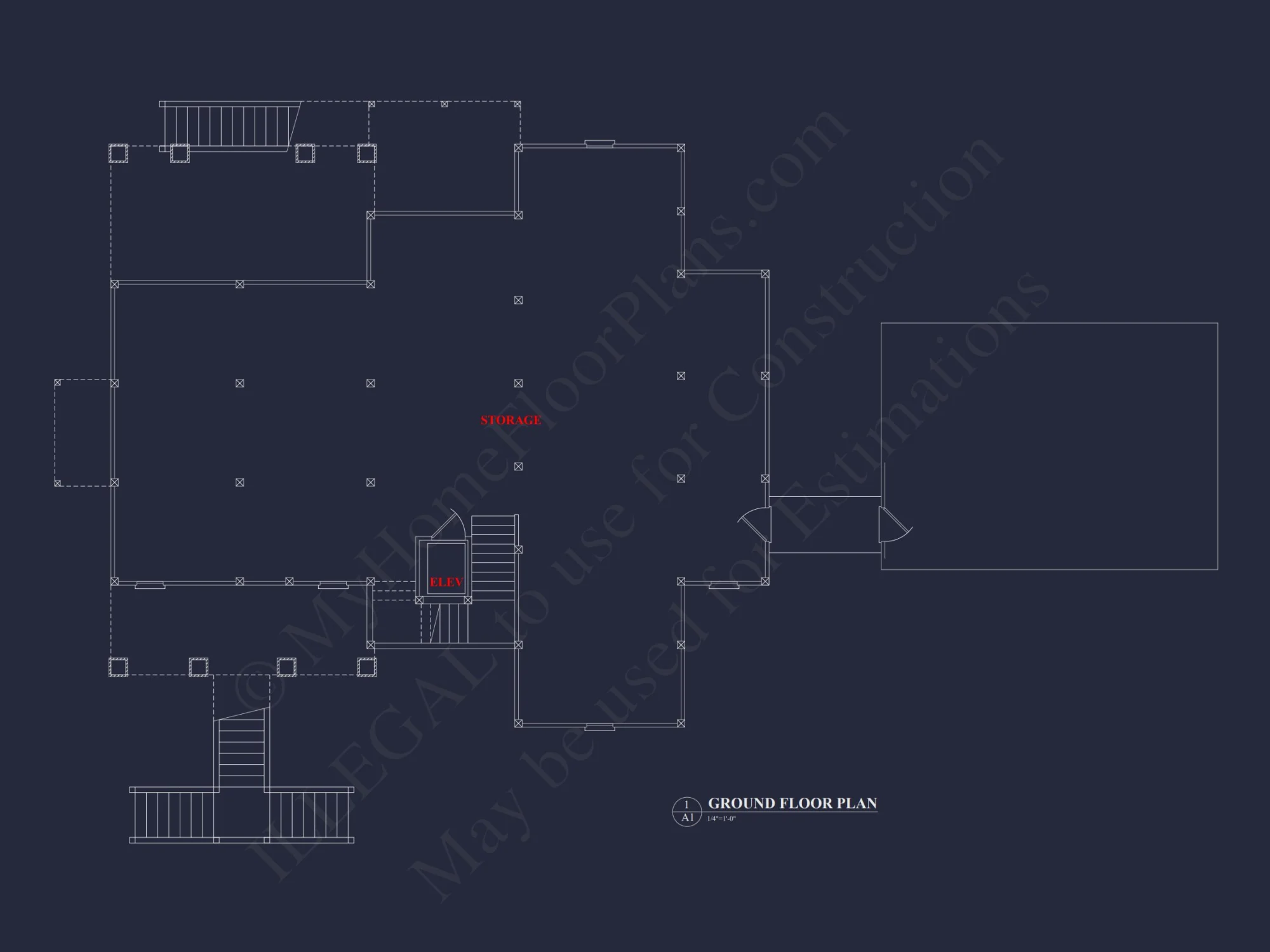 Coastal house Plan with CAD Designs and Spacious Floor Plan