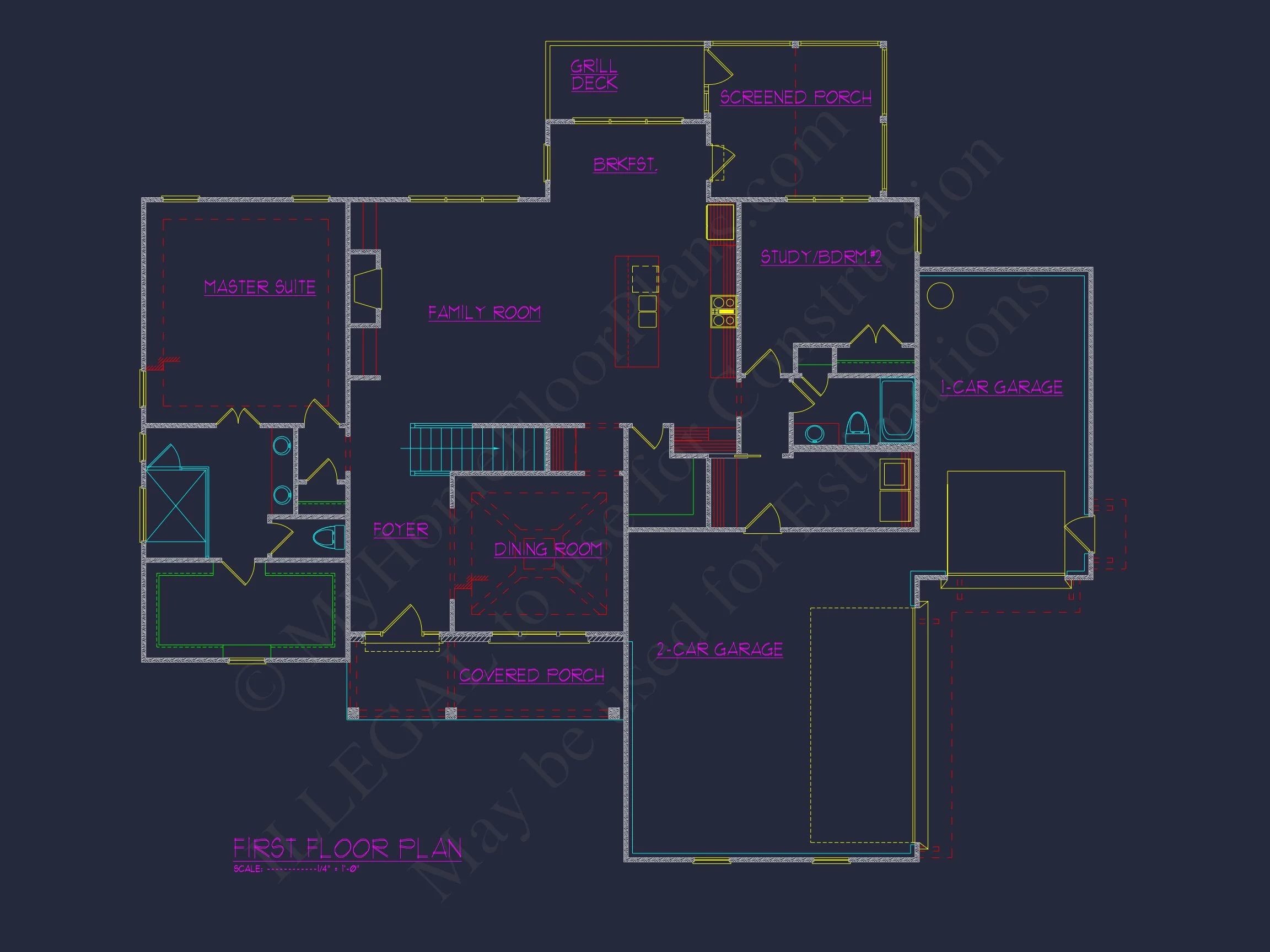 Elegant house Plan with Floor Blueprint and CAD Designs
