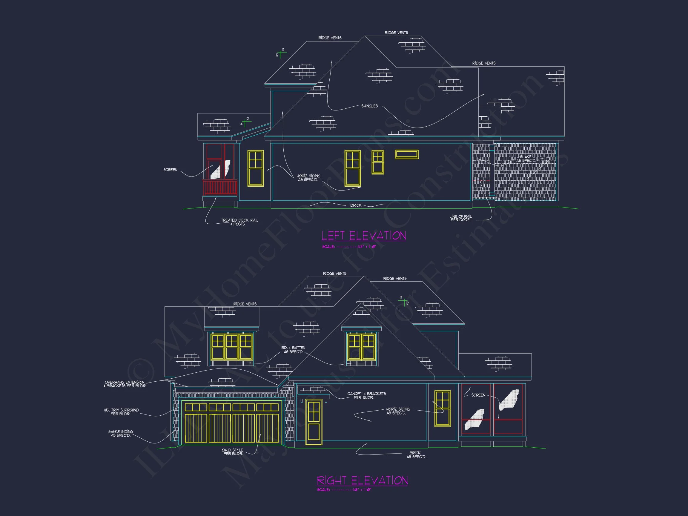 Elegant house Plan with Floor Blueprint and CAD Designs