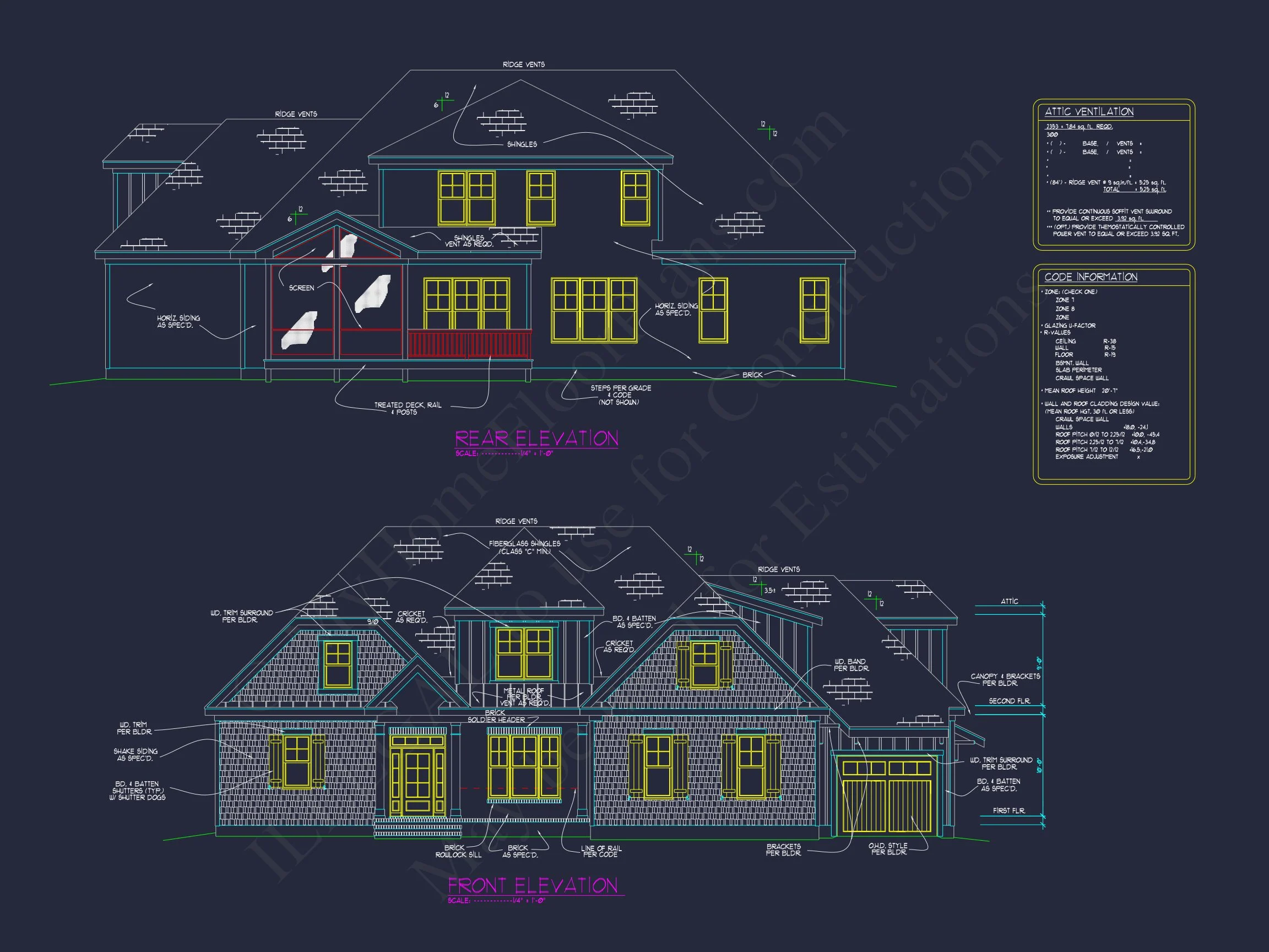 Elegant house Plan with Floor Blueprint and CAD Designs