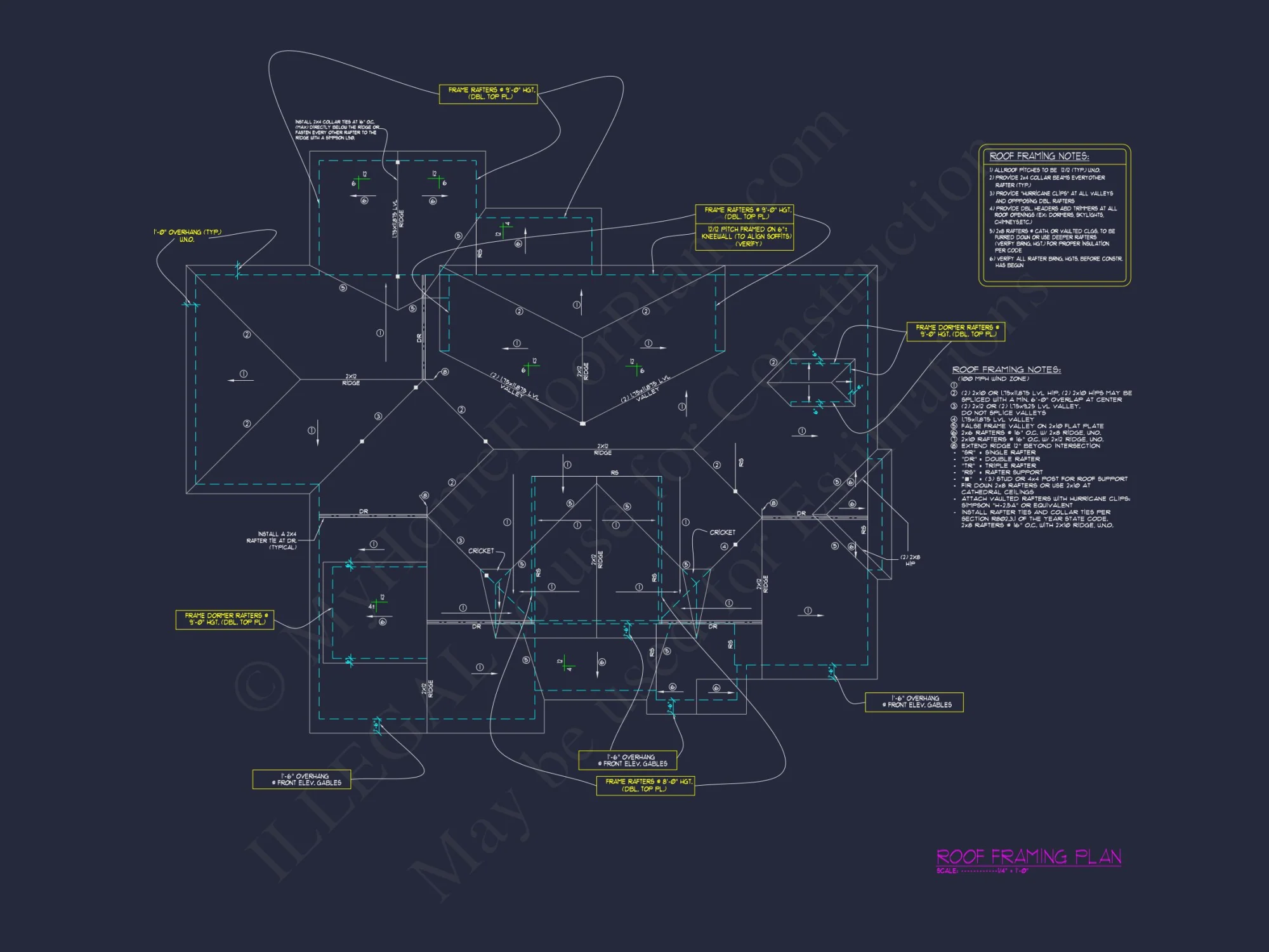 Modern Suburban house Floor Plan - CAD Blueprint Designs