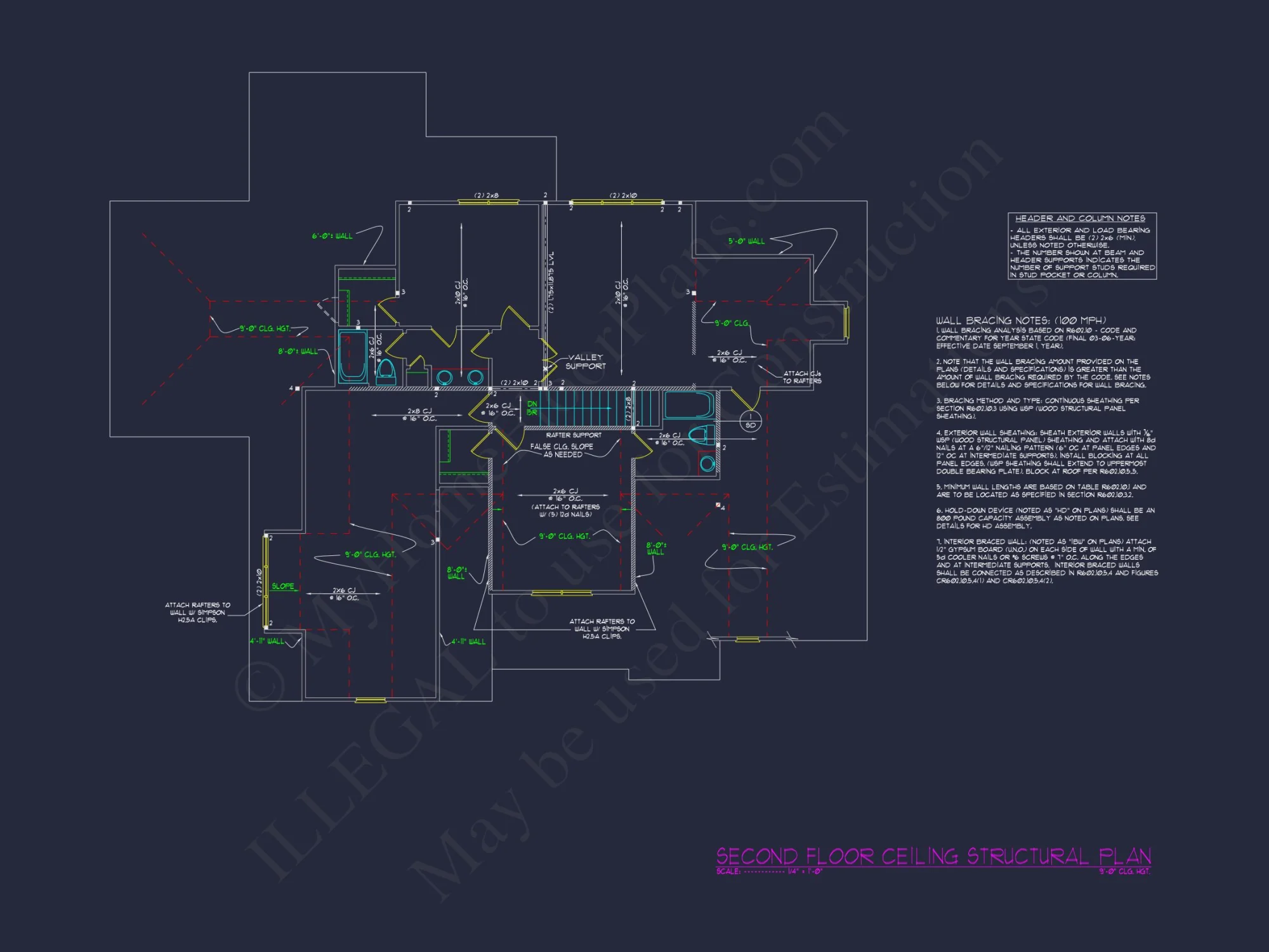 Modern Suburban house Floor Plan - CAD Blueprint Designs