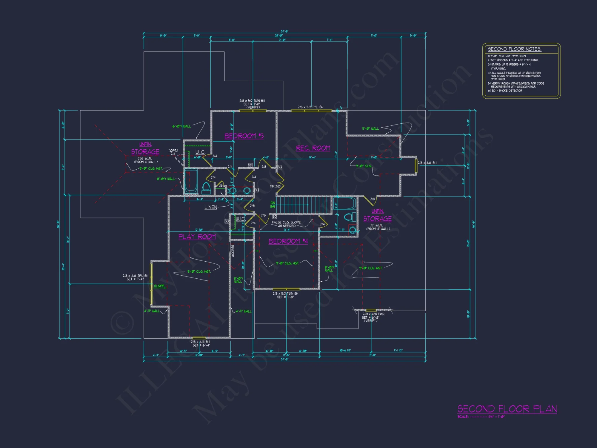 Modern Suburban house Floor Plan - CAD Blueprint Designs