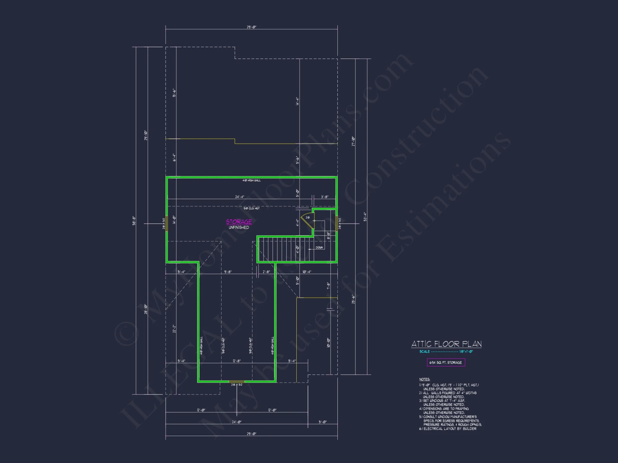 Modern house Floor Plan - Architectural Blueprint Designs
