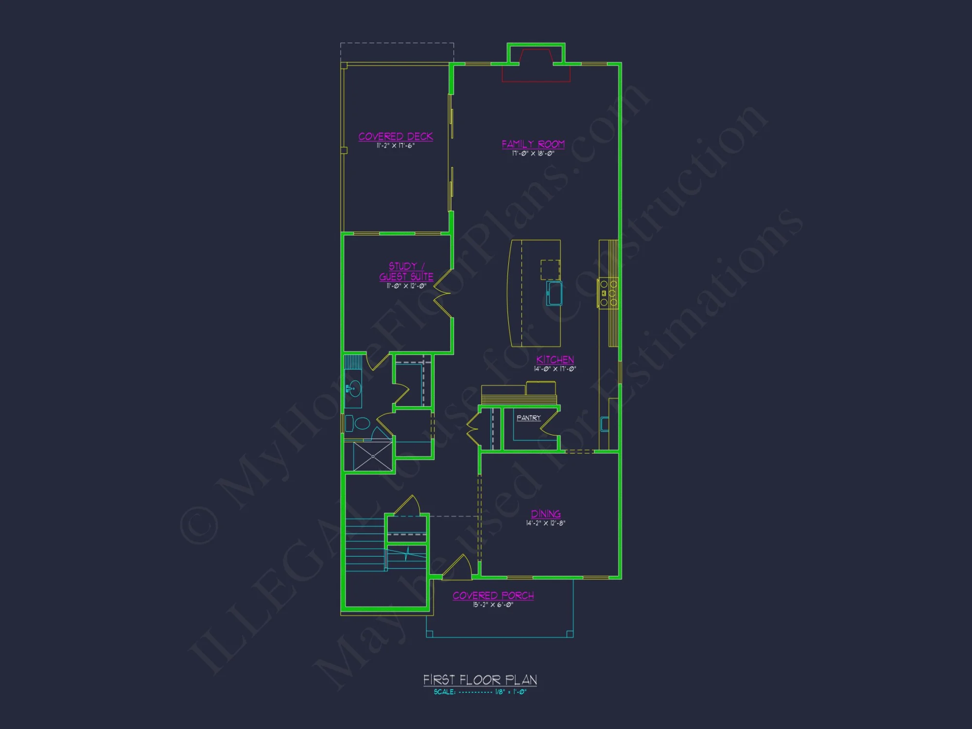 Modern house Floor Plan - Architectural Blueprint Designs
