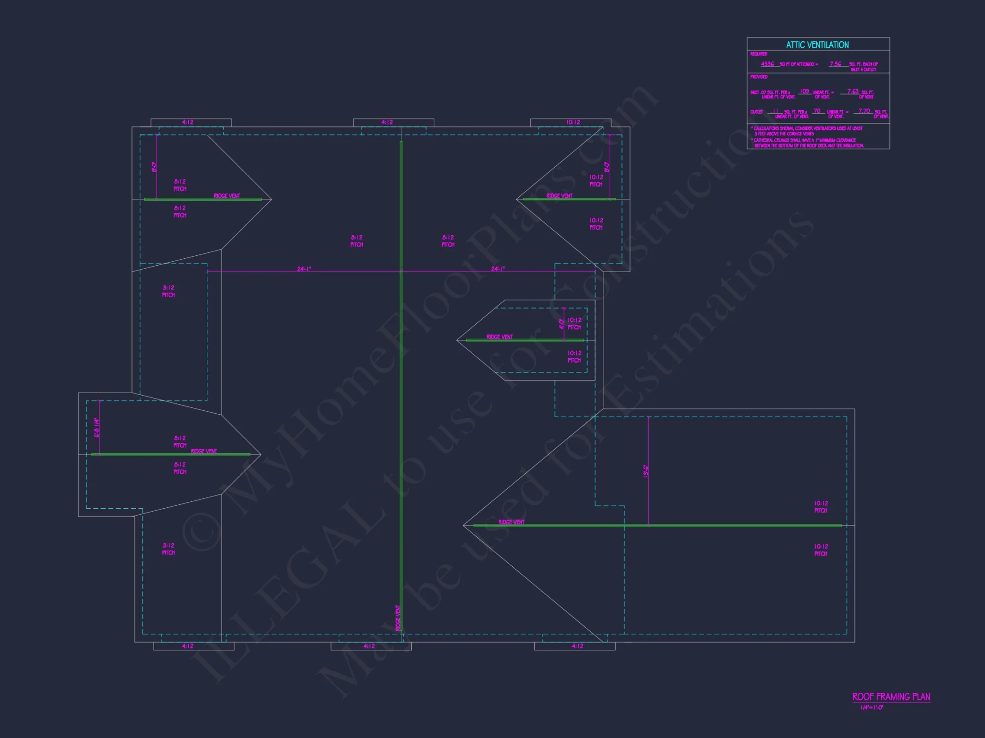 Architectural house Plan with 6 Bedrooms – CAD & Blueprints