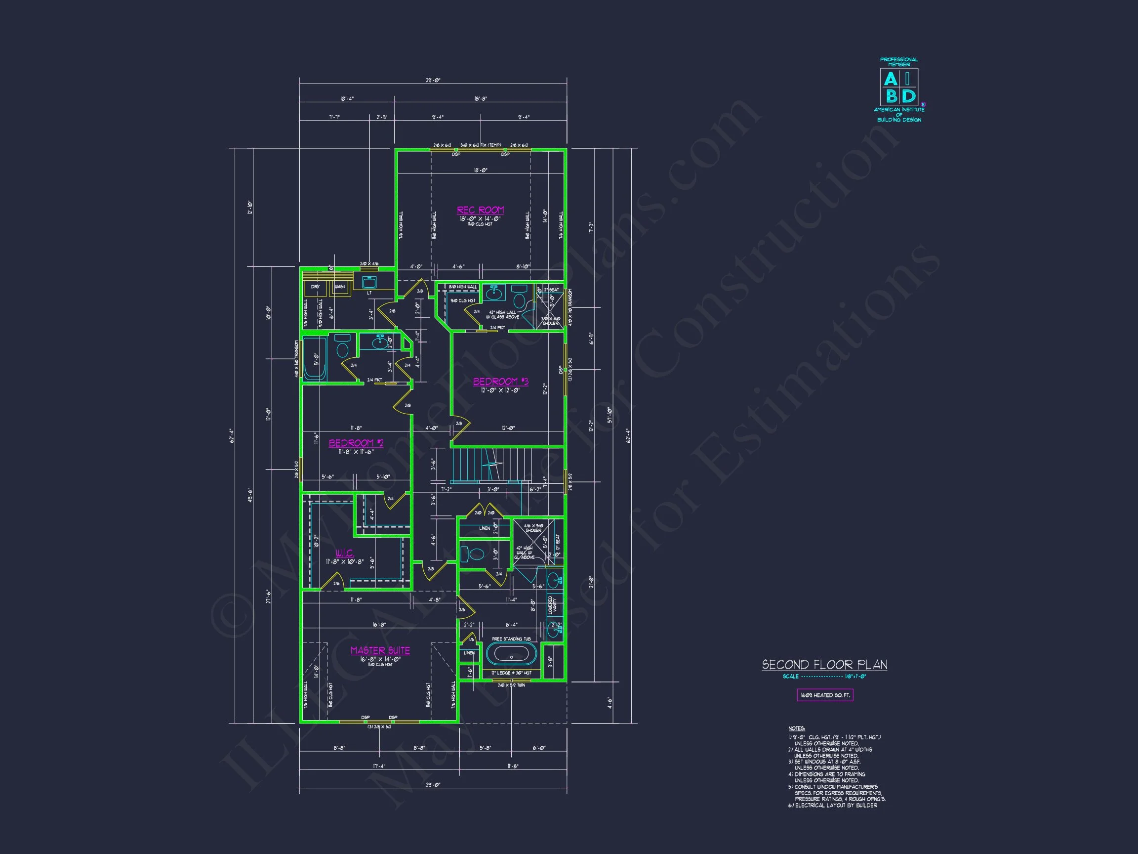 Modern Craftsman house Plan with Open Floor Designs and CAD