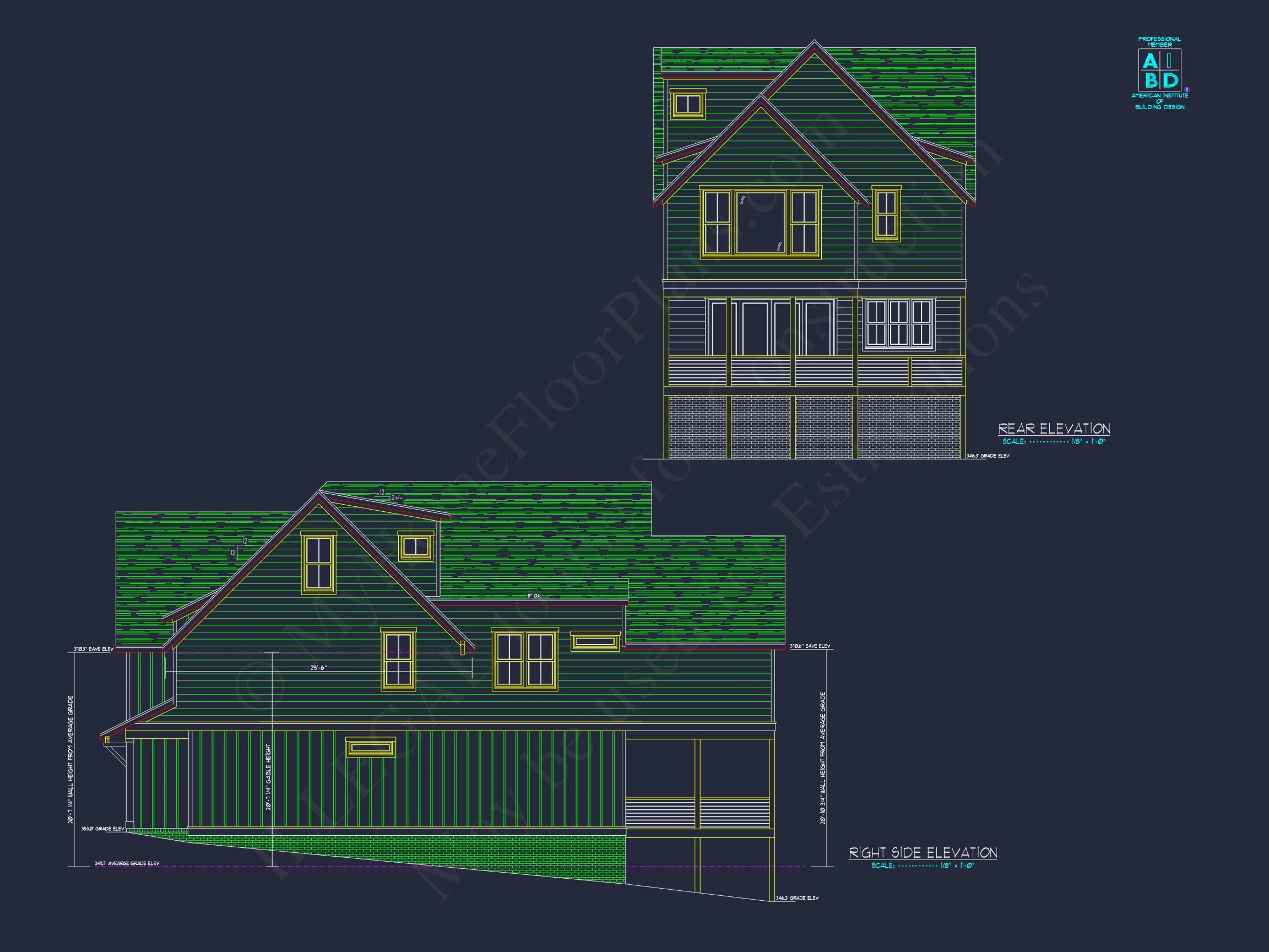 Modern Craftsman house Plan with Open Floor Designs and CAD
