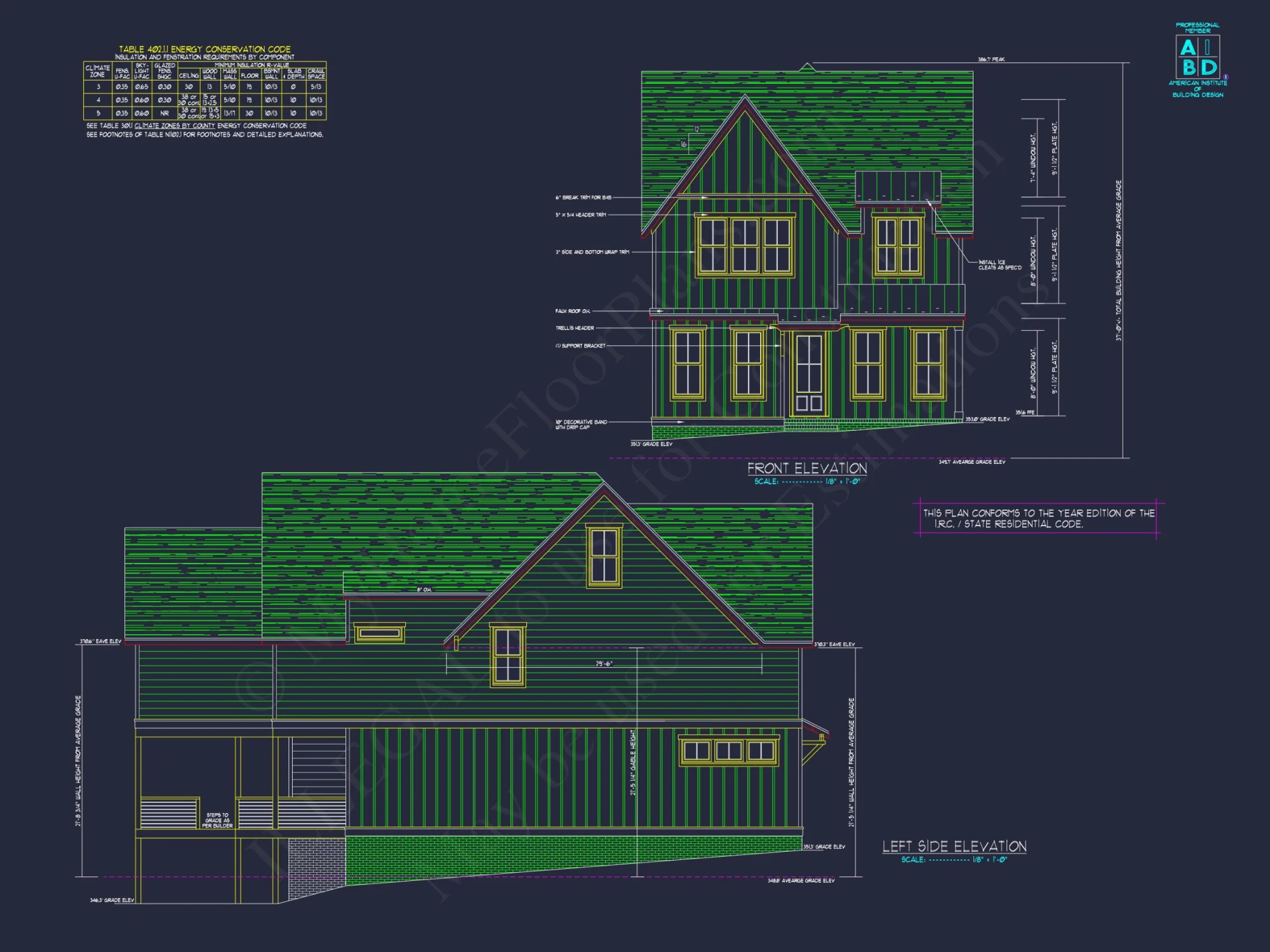 Modern Craftsman house Plan with Open Floor Designs and CAD