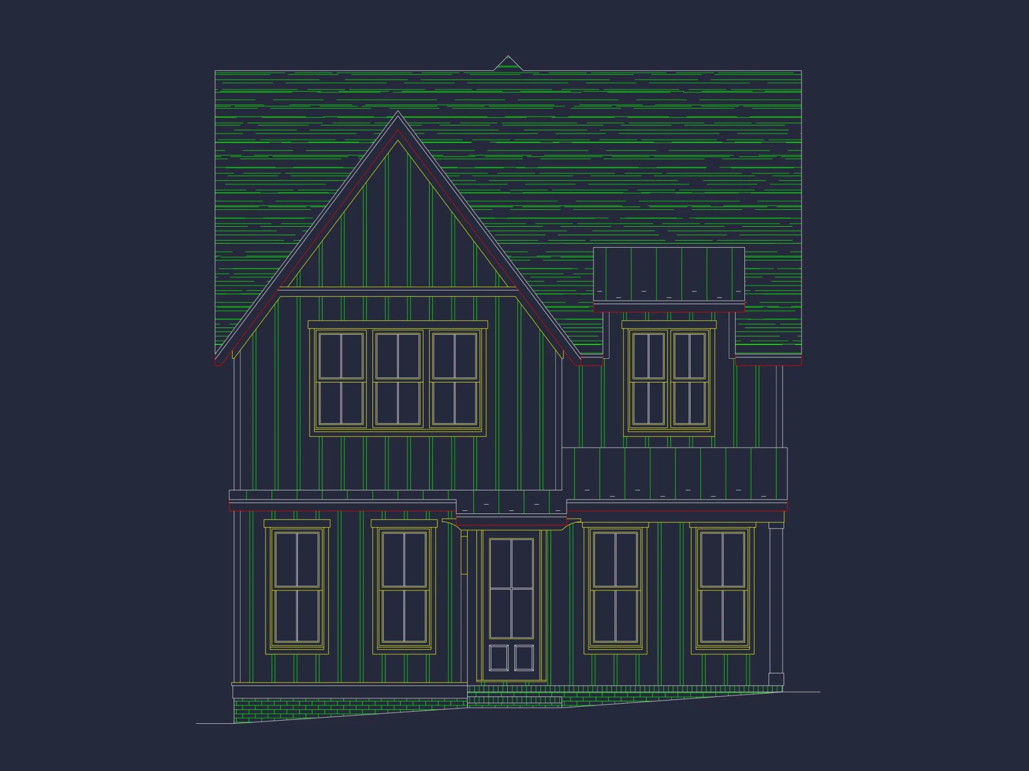 Modern Craftsman house Plan with Open Floor Designs and CAD