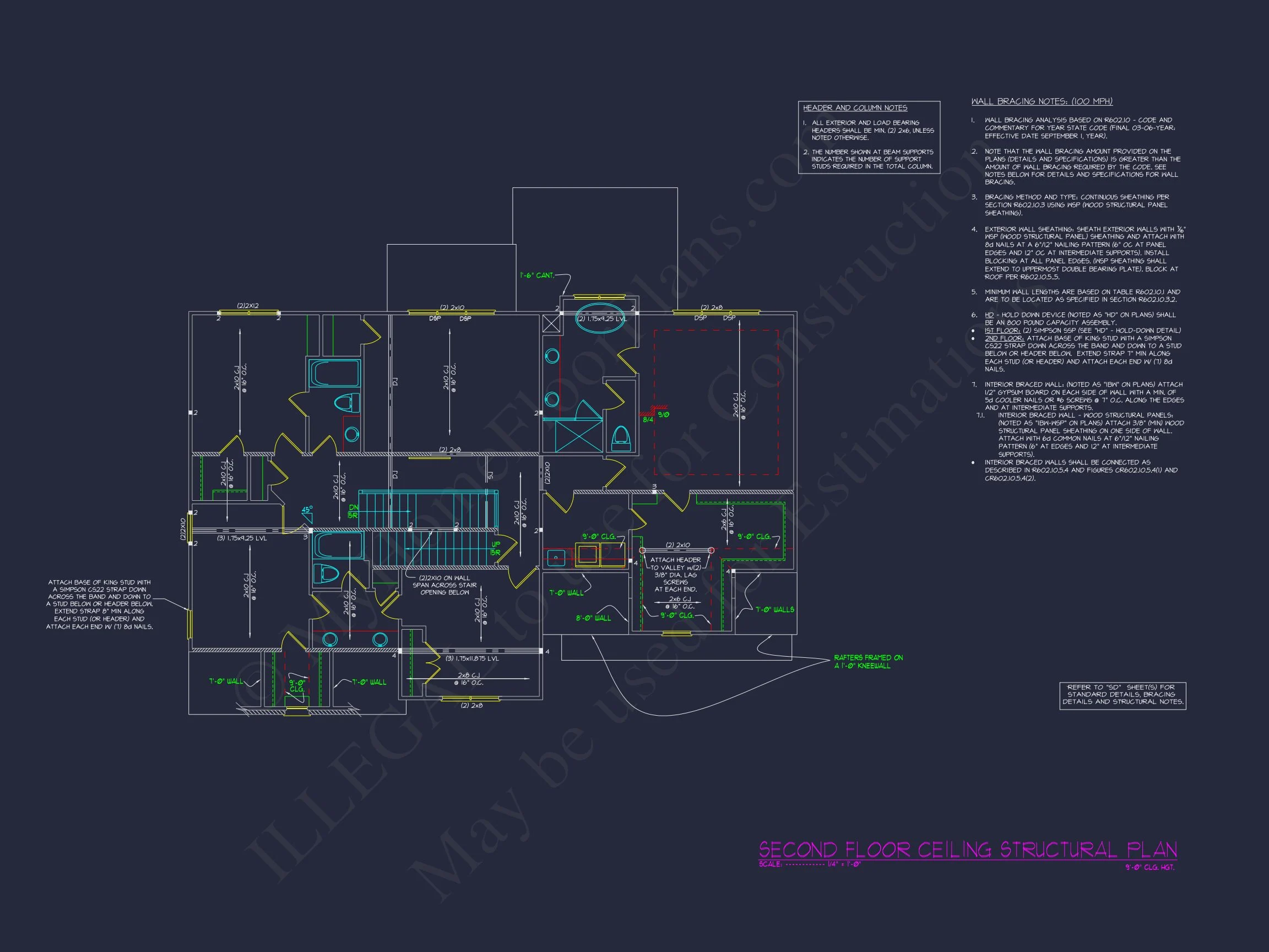 Spacious 5-Bedroom house Plan with Detailed CAD Designs