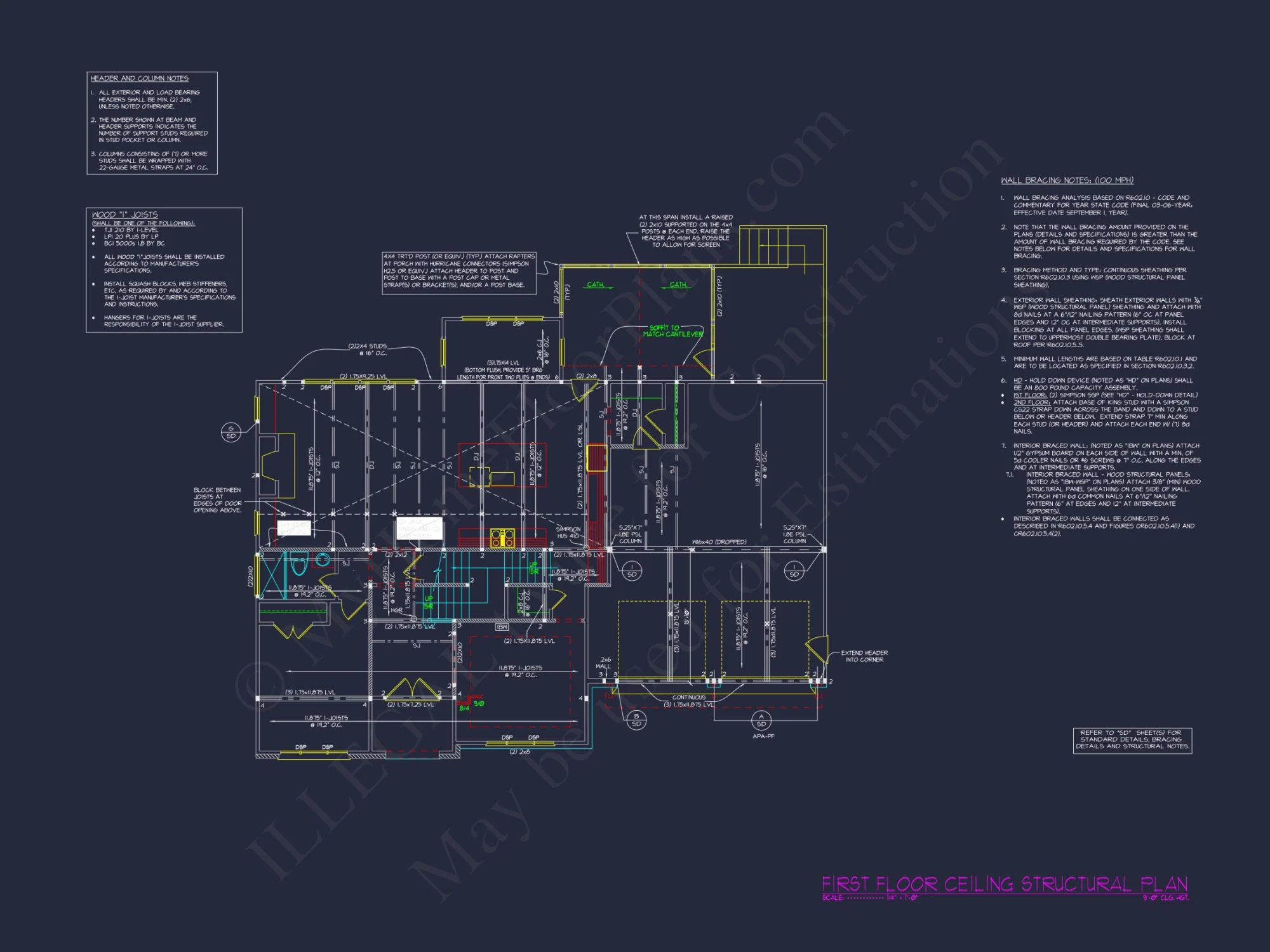Spacious 5-Bedroom house Plan with Detailed CAD Designs
