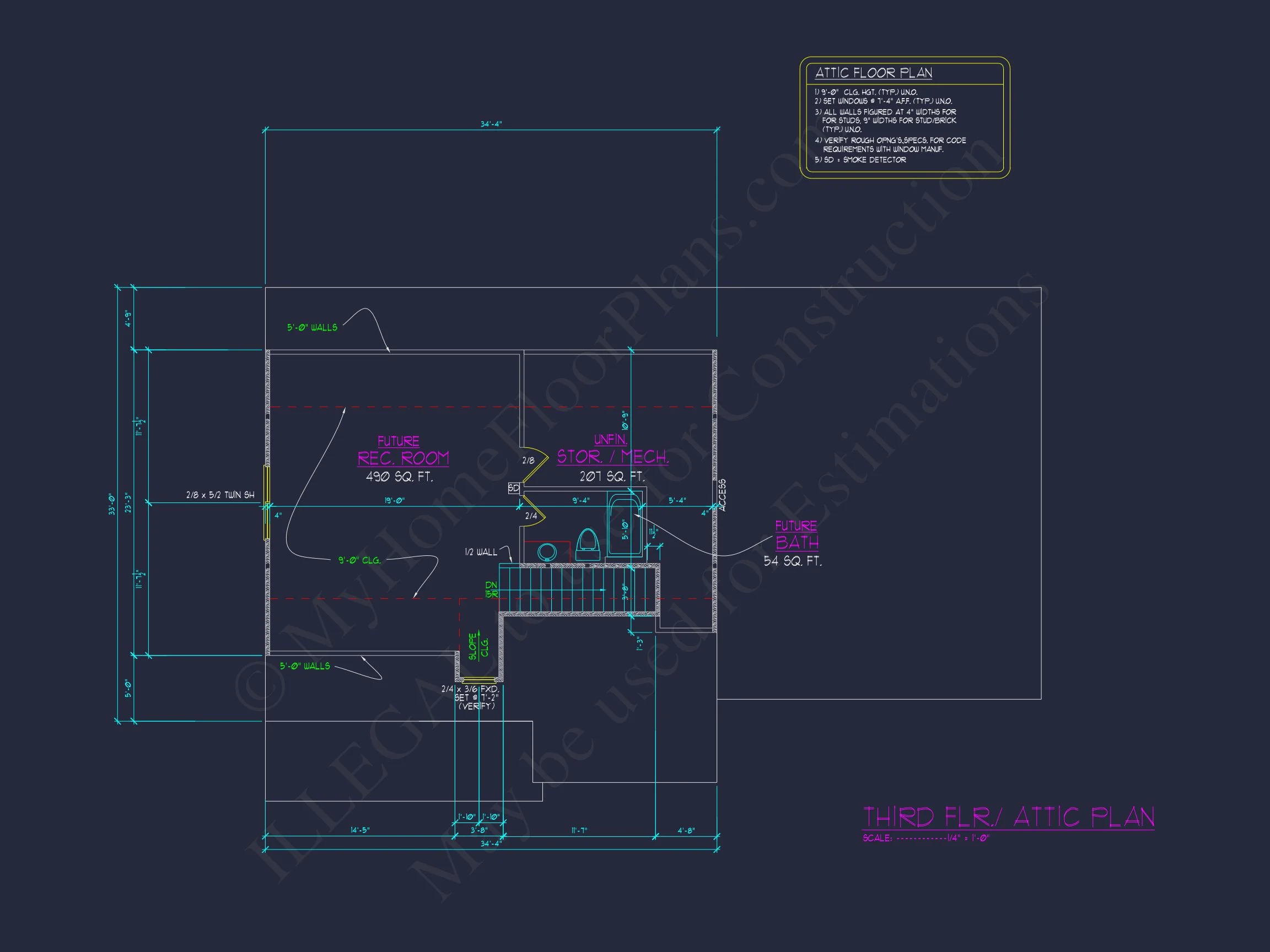 Spacious 5-Bedroom house Plan with Detailed CAD Designs